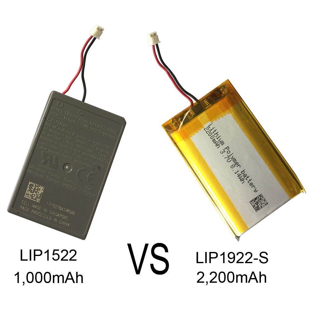 Original Lithium Battery LIP1922-S 3.7V 2200mAh Replacement Battery for PS4 Controller - Compatible with DUALSHOCK 4 Wireless Controller & PS4 Pro CUH-ZCT2 - Long-Lasting Gaming Power for Extended Play Sessions