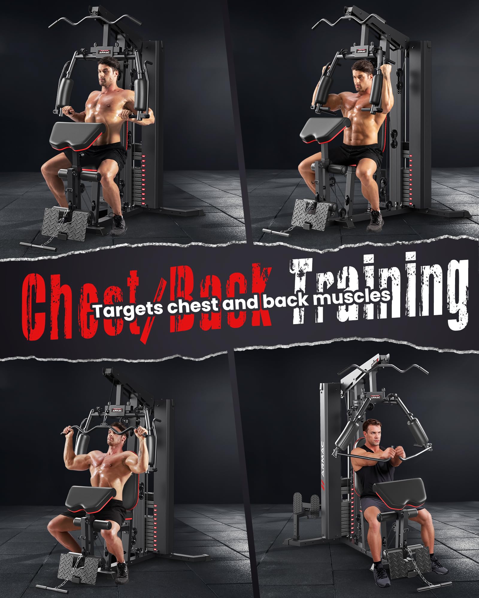 Multifunctional Home Gym Equipment - 150LBS Weight Stack Machine with Pulley System for Leg Press & Full Body Workout | Perfect for Home Fitness, Strength Training & Muscle Building