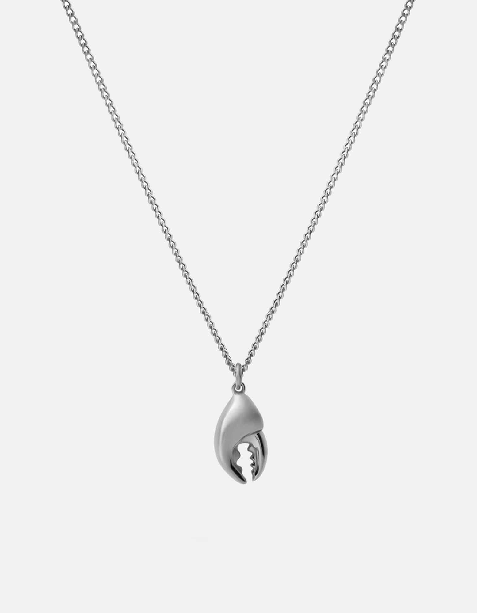Lobster Claw Necklace - Sterling Silver Jewelry for Women | Elegant Pendant for Everyday Wear & Special Occasions