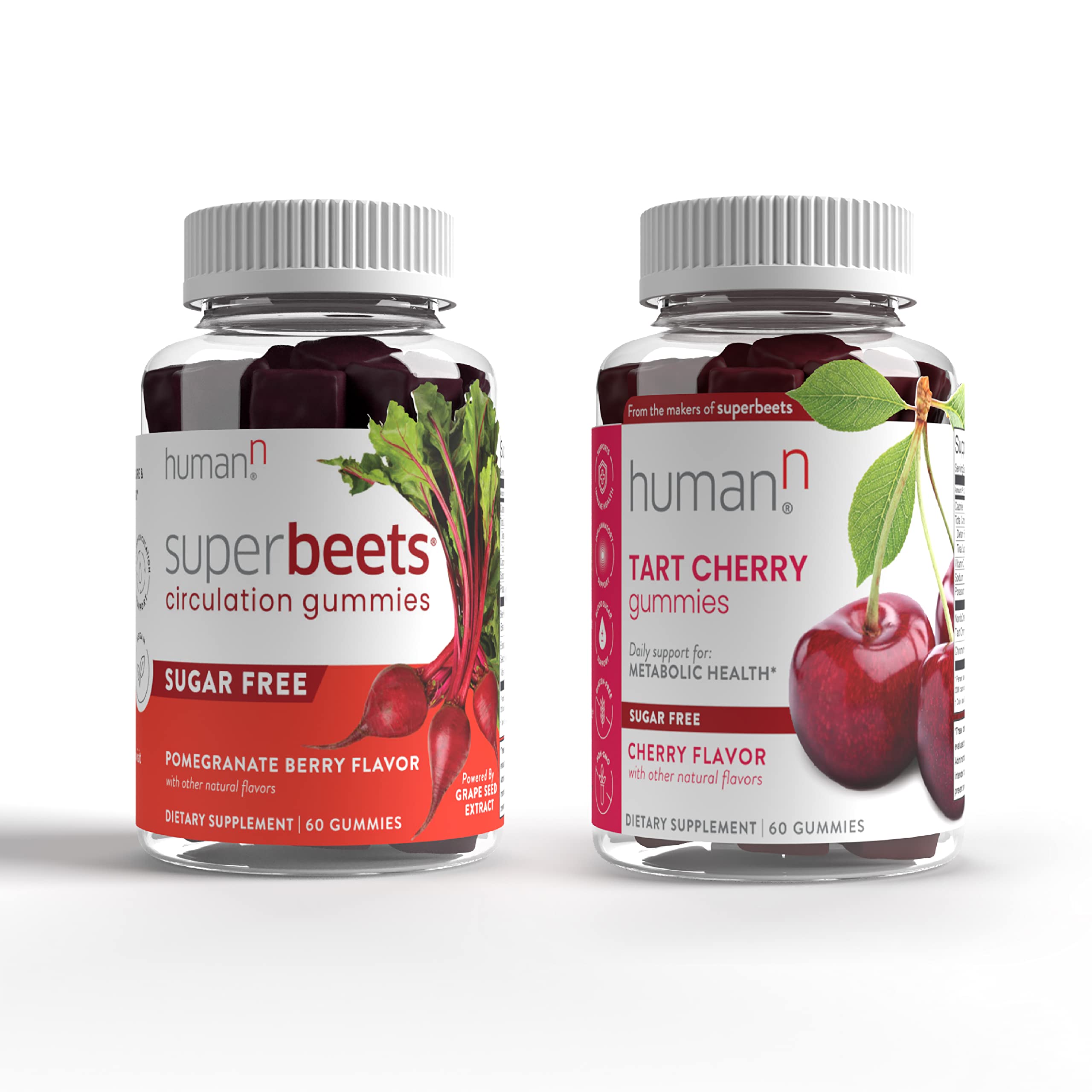 HumanN Circulation Gummies with Tart Cherry Extract - Supports Heart Health & Blood Flow - Delicious Berry Flavor Gummy Vitamins for Adults - Perfect for Daily Wellness Routine & Active Lifestyle