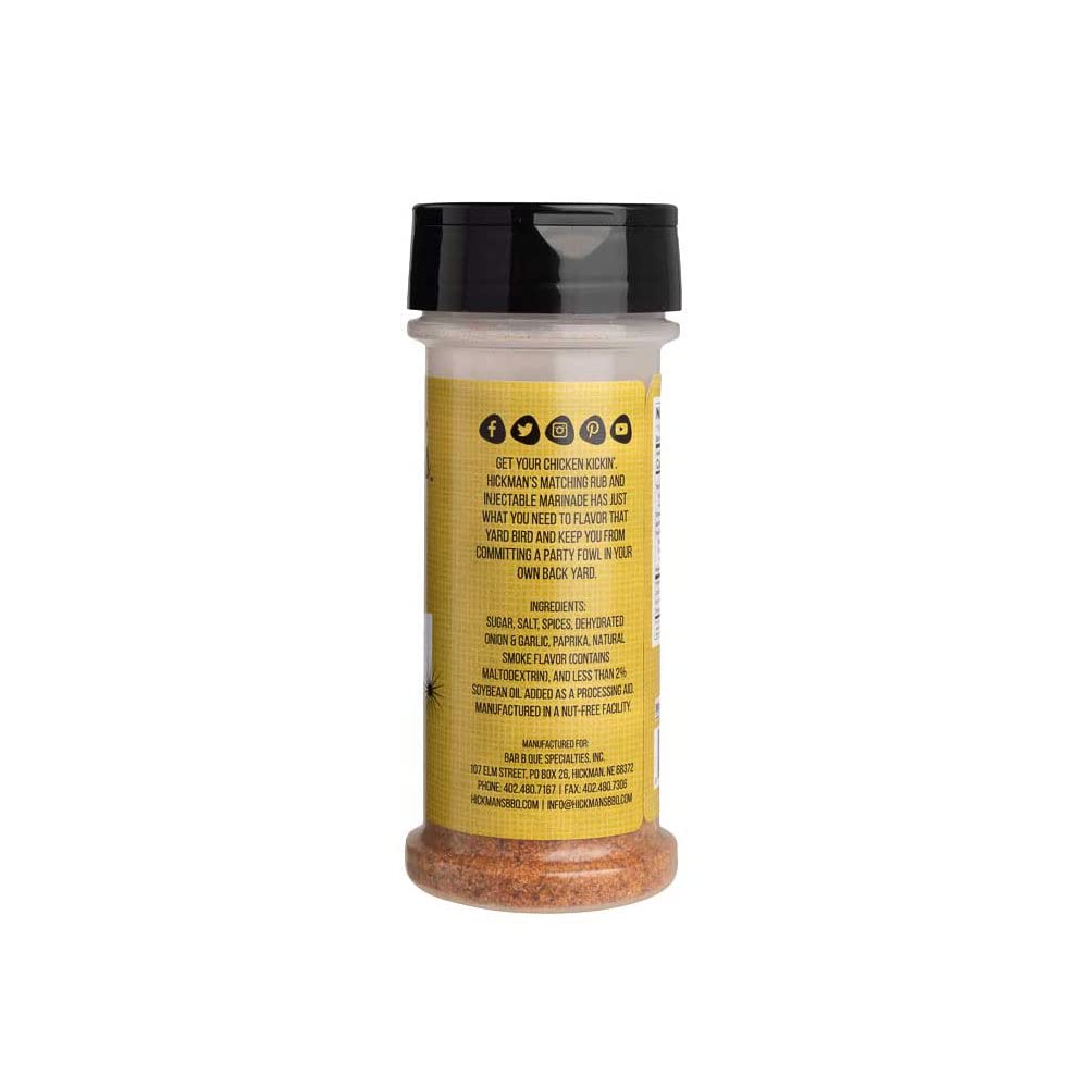 Hickman's BBQ Party Fowl Rub - Gluten Free Seasoning for Chicken, Turkey & Poultry - 4 oz - Perfect for Grilling, Smoking & Outdoor Cooking