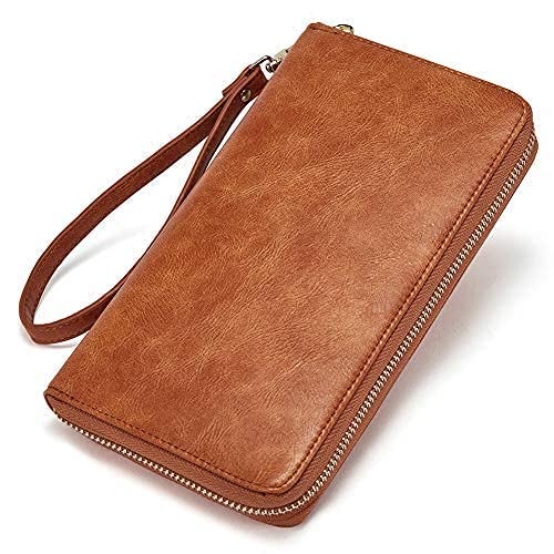 CLUCI Genuine Leather Backpack Purse for Women - Large Capacity Zipper Travel Bag with Matching Wallet - Perfect for Work, School & Travel Accessories