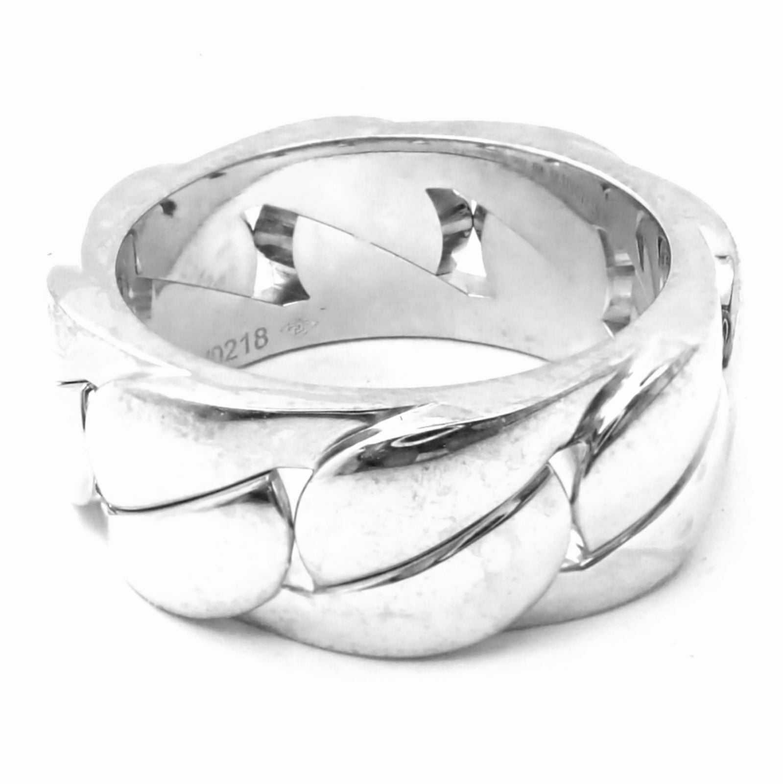 Authentic Cartier 18K White Gold Diamond La Donna Band Ring - Size 6 (EU 53) - Perfect for Weddings, Anniversaries & Luxury Gifts