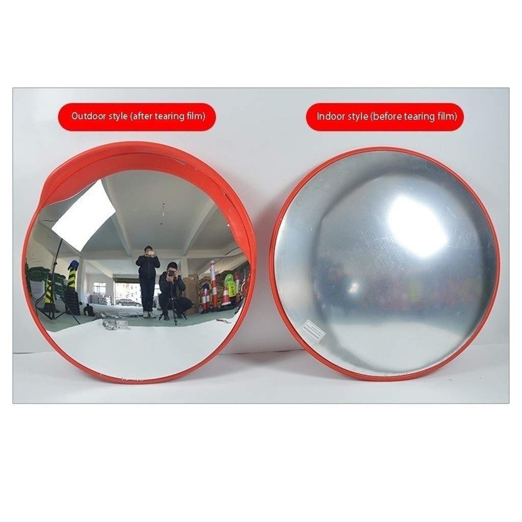 45cm Portable Safety Mirror - Wide Angle Convex Traffic Mirror for Indoor & Outdoor Use - Perfect for Driveways, Garages, and Blind Spots
