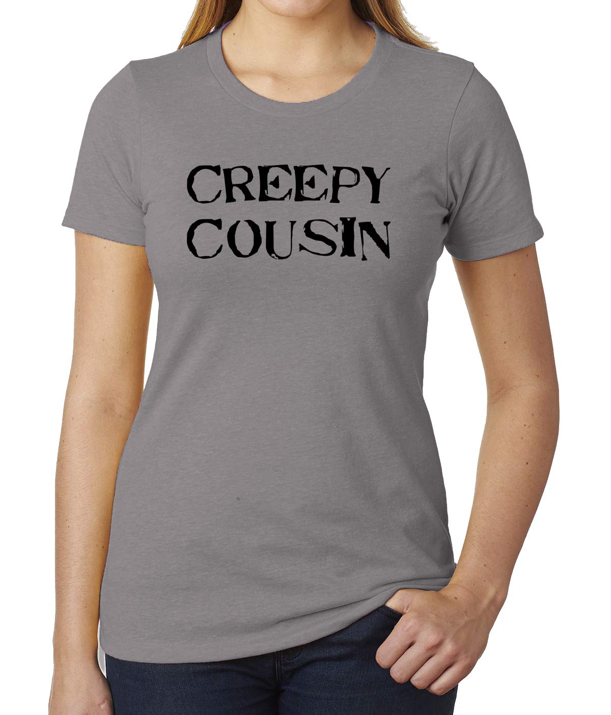 Creepy Cousin Funny Family Reunion T-Shirt for Women - Perfect for Halloween, Costume Parties & Awkward Family Gatherings