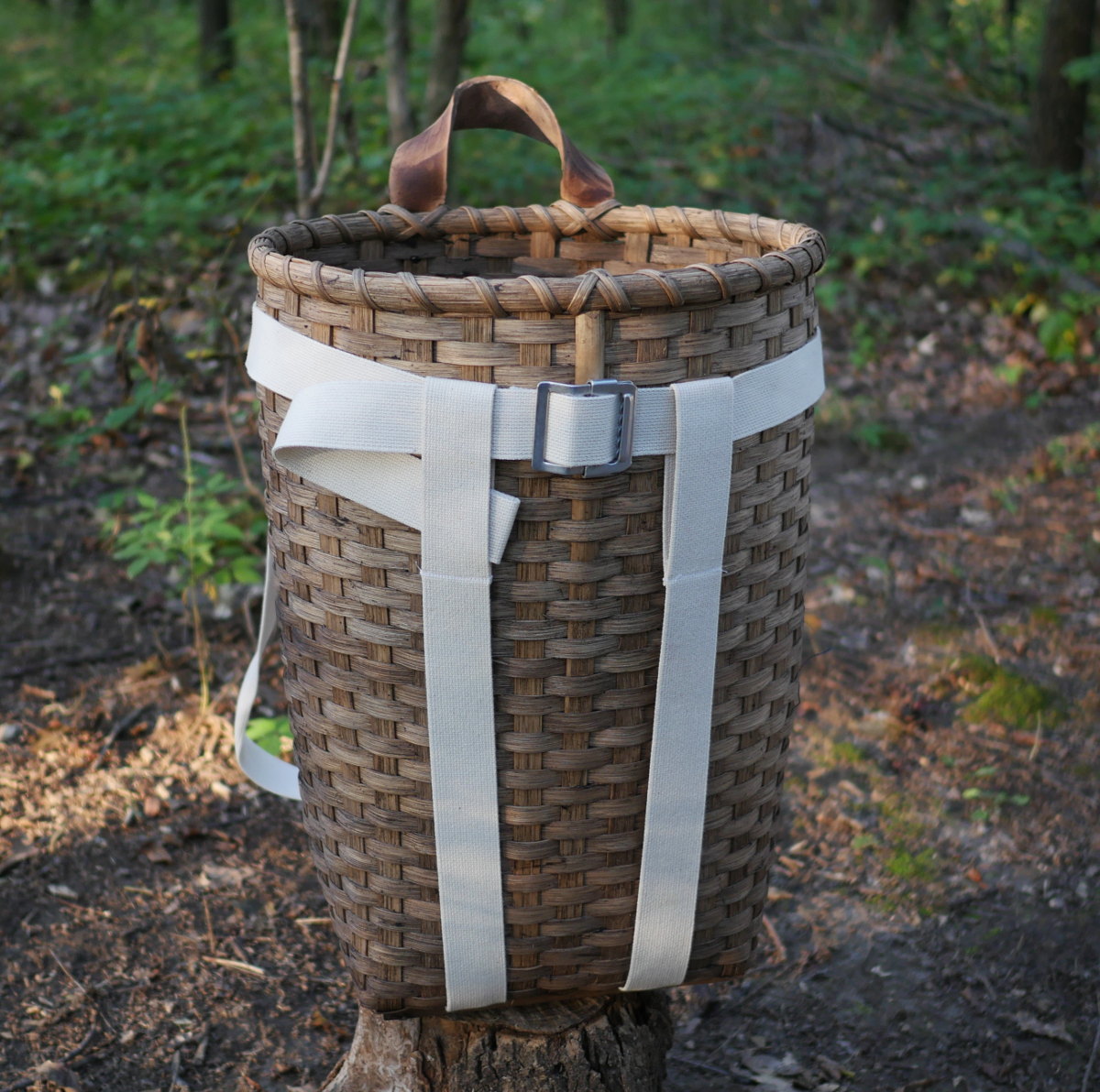 Large Pack Basket PB856 P 184 - Durable Woven Storage for Camping, Hiking, and Outdoor Adventures
