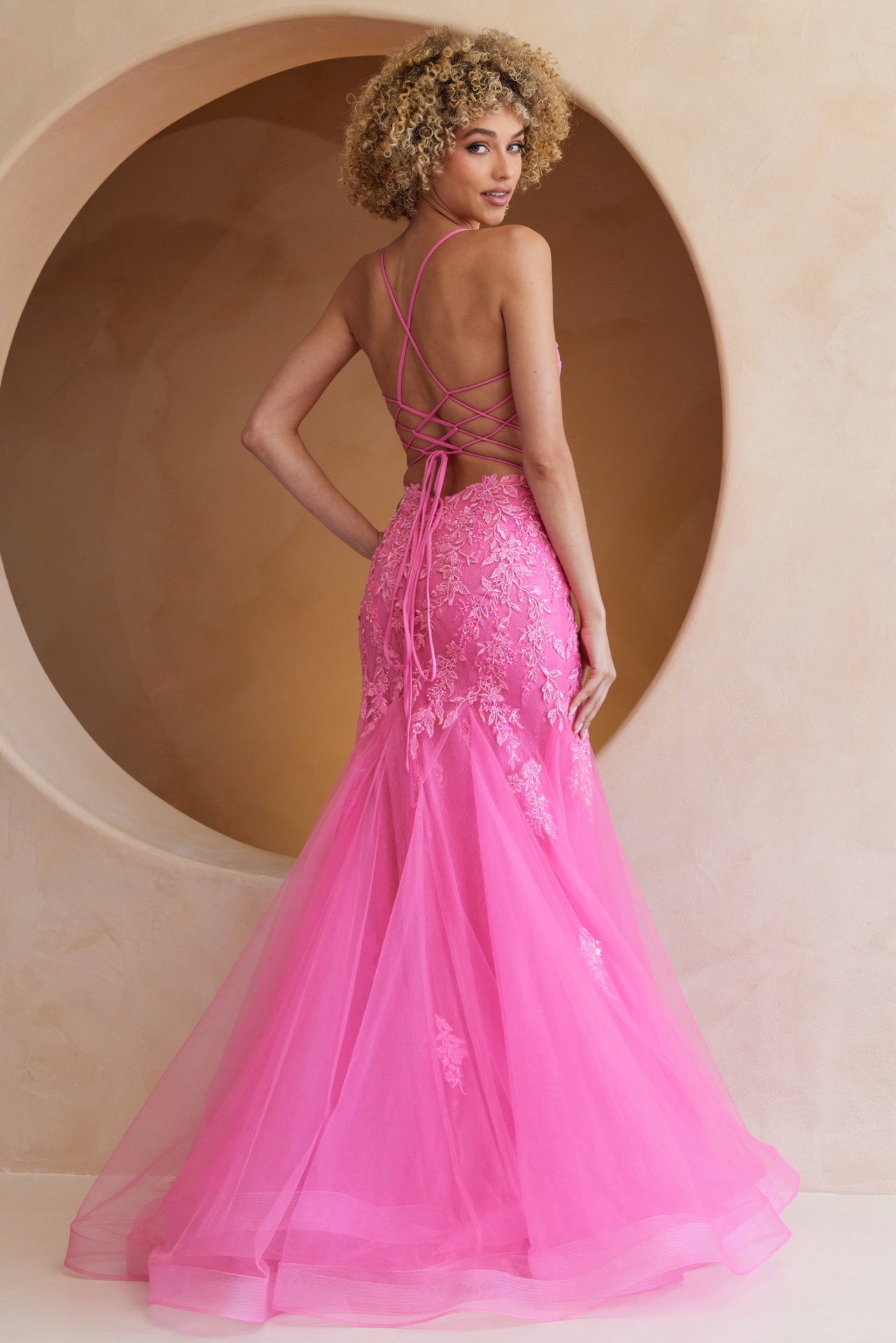 Elegant Hera Gown in Pink - Women's Formal Evening Dress for Prom, Wedding & Special Occasions