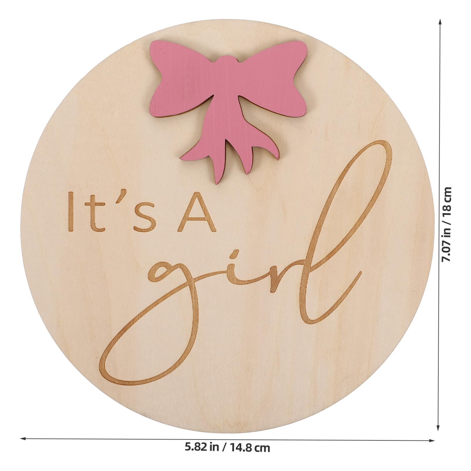 Wooden Baby Announcement Sign - Personalized Newborn Welcome Plaque with Name - Perfect for Birth Announcements, Nursery Decor & Photo Props