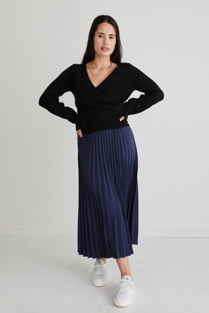 Honest Black Ballerina Soft Rib Knit Wrap - Elegant Women's Ballet Wrap for Dance, Yoga & Casual Wear