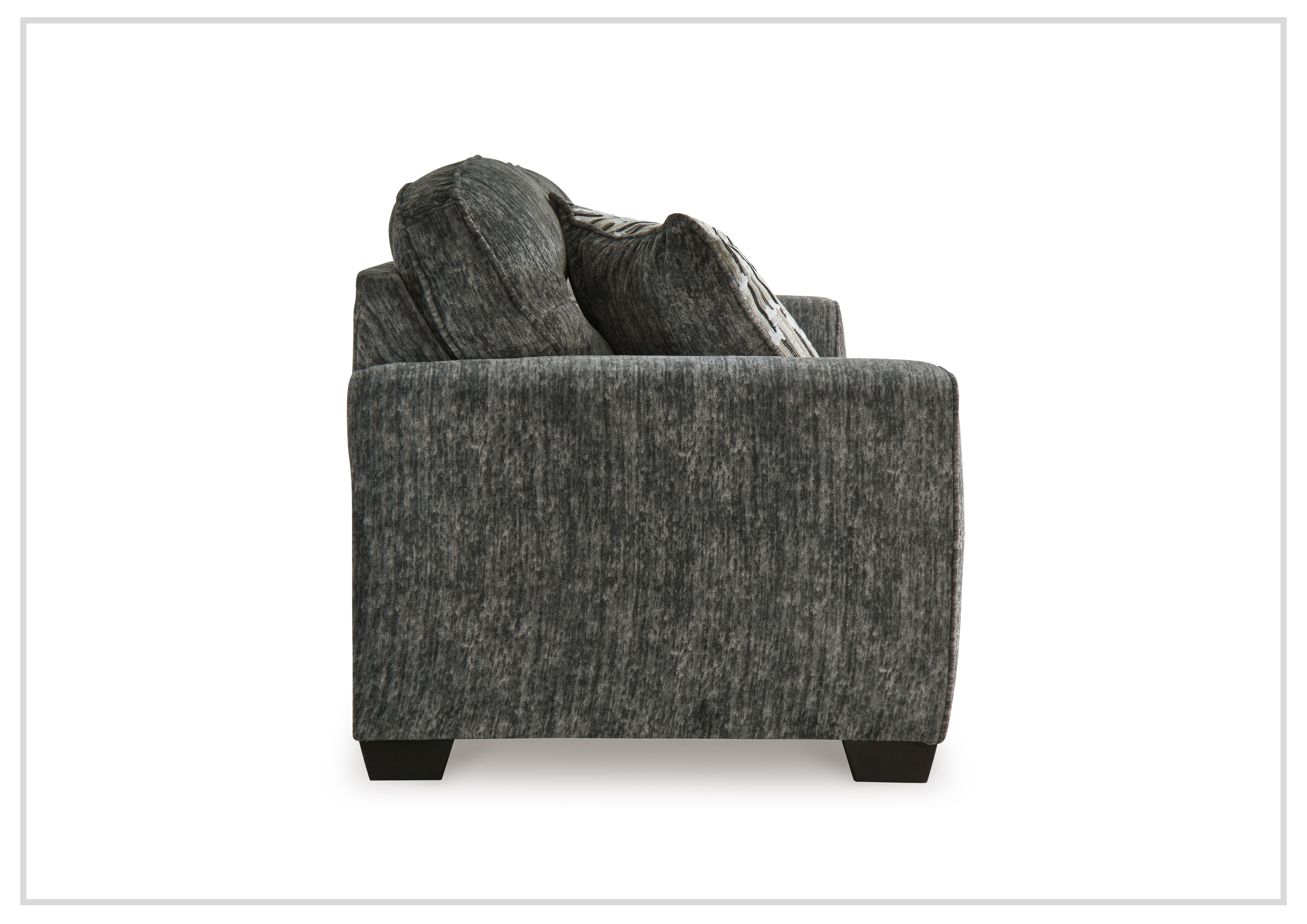 Gio Italia Lucino Fabric Sofa - Modern Gray Living Room Couch for Small Spaces, Apartments & Cozy Home Decor | Comfortable Sectional Sofa with Soft Fabric Upholstery | Perfect for Lounge, Family Room & Entertainment Areas