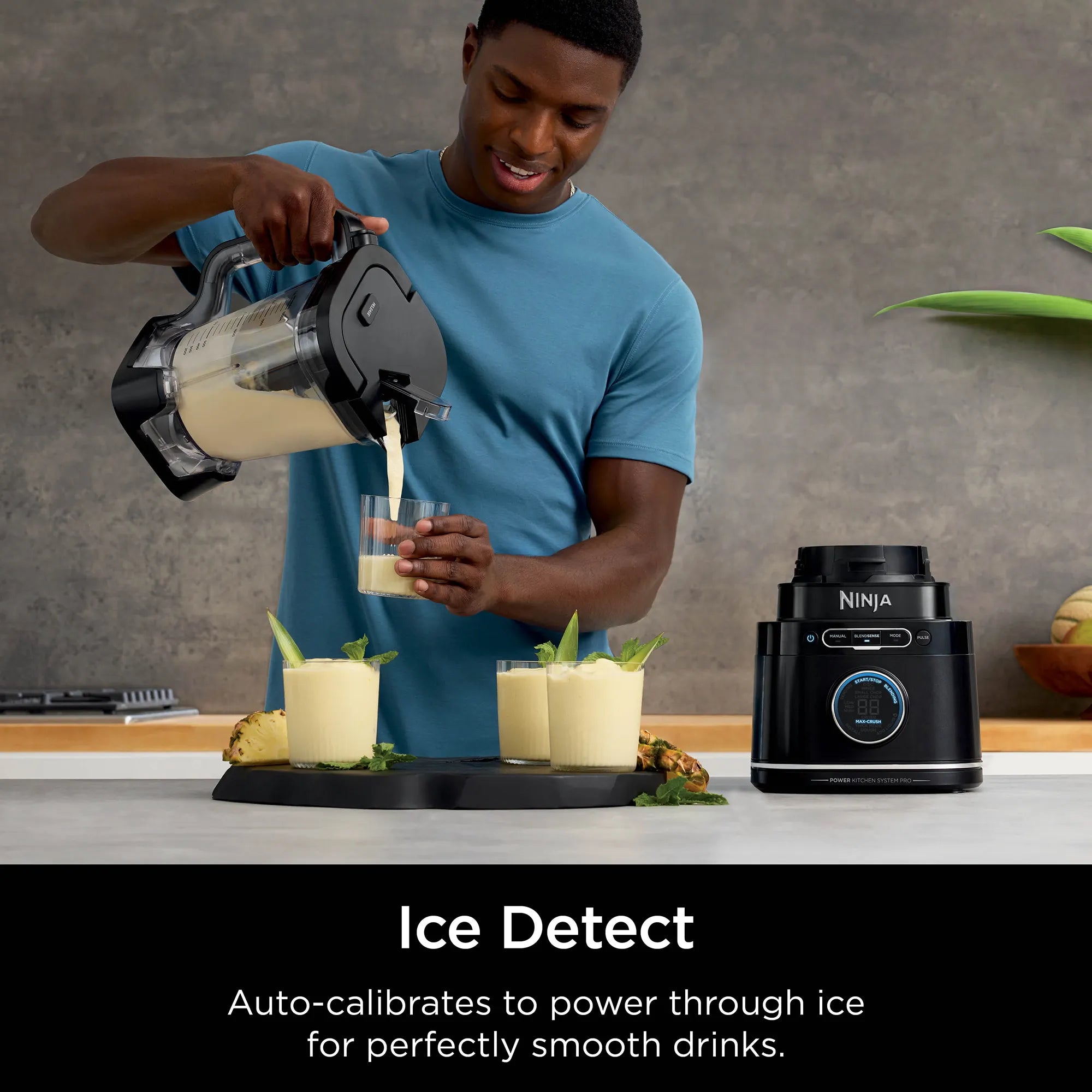 Ninja Detect Kitchen System Power Blender + Food Processor Pro - High-Speed Blending & Food Processing for Smoothies, Sauces, Dough & More - Perfect for Home Cooking & Meal Prep