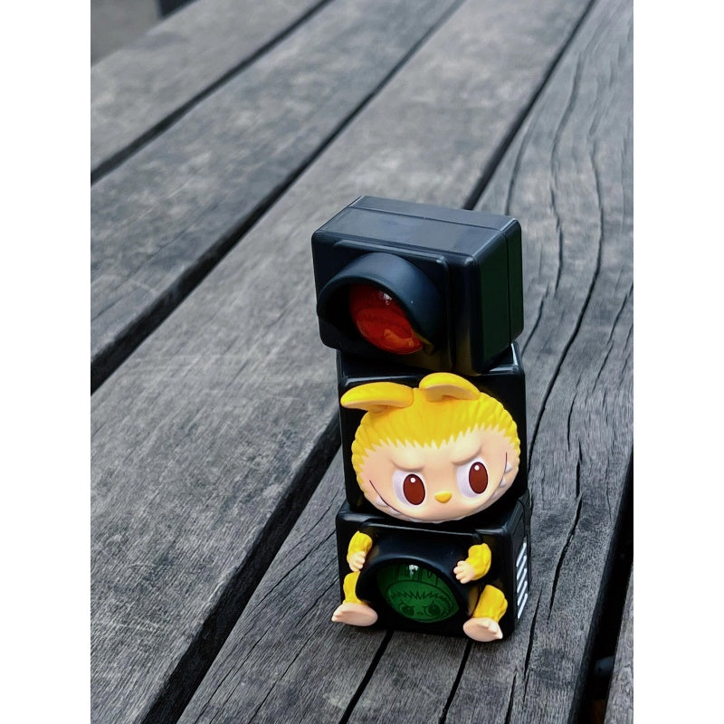 Labubu The Monsters Almost Hidden Series Traffic Light Blind Box Collectible Figure - Cute Vinyl Art Toy for Display, Gift & Anime Collection (Office Desk Decor, Shelf Display, Party Favor)