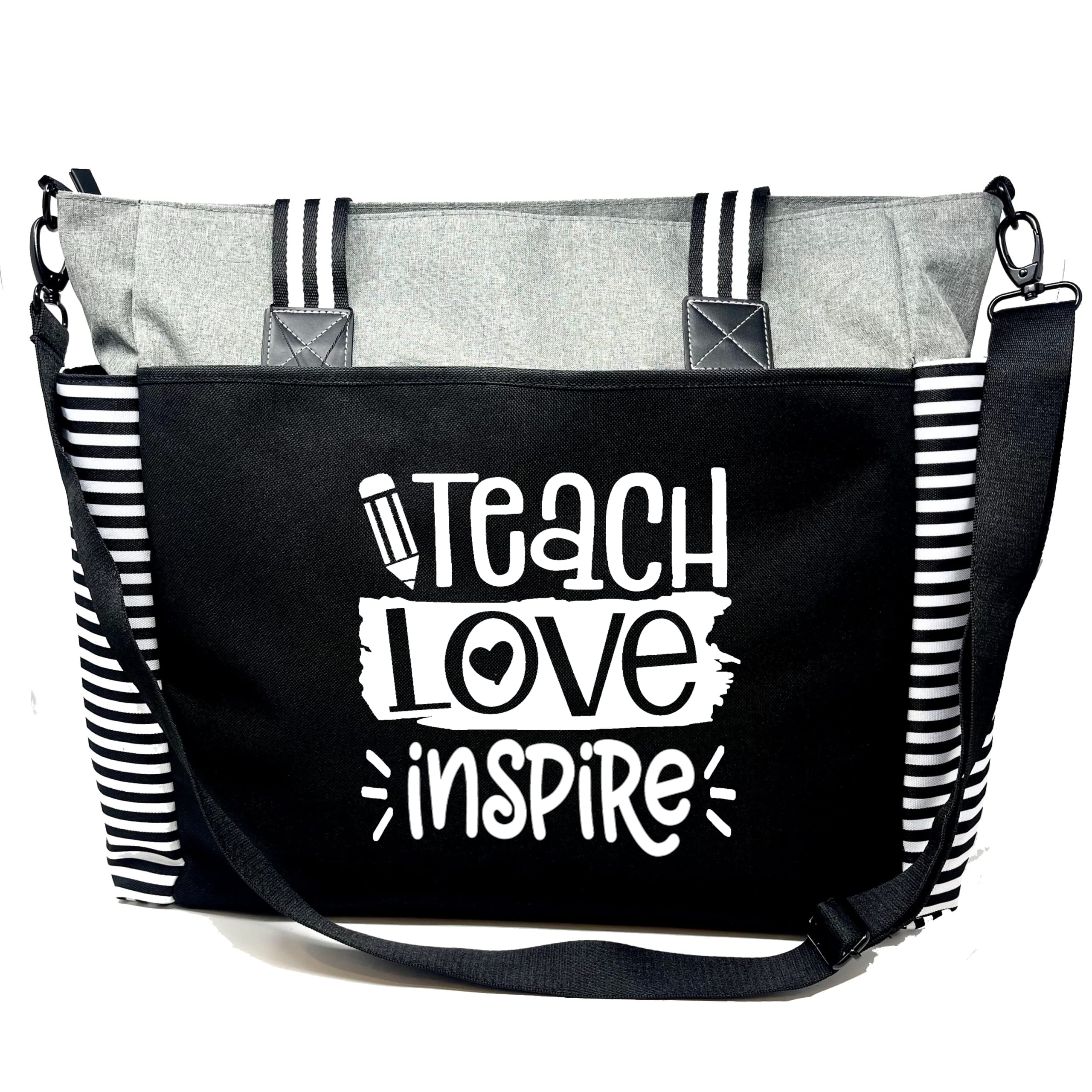 Brooke & Jess Designs Teacher Tote Bag for Women - Durable Work Handbag with Multiple Pockets, Perfect Teacher Appreciation Gift for Educators, School Supplies & Everyday Use
