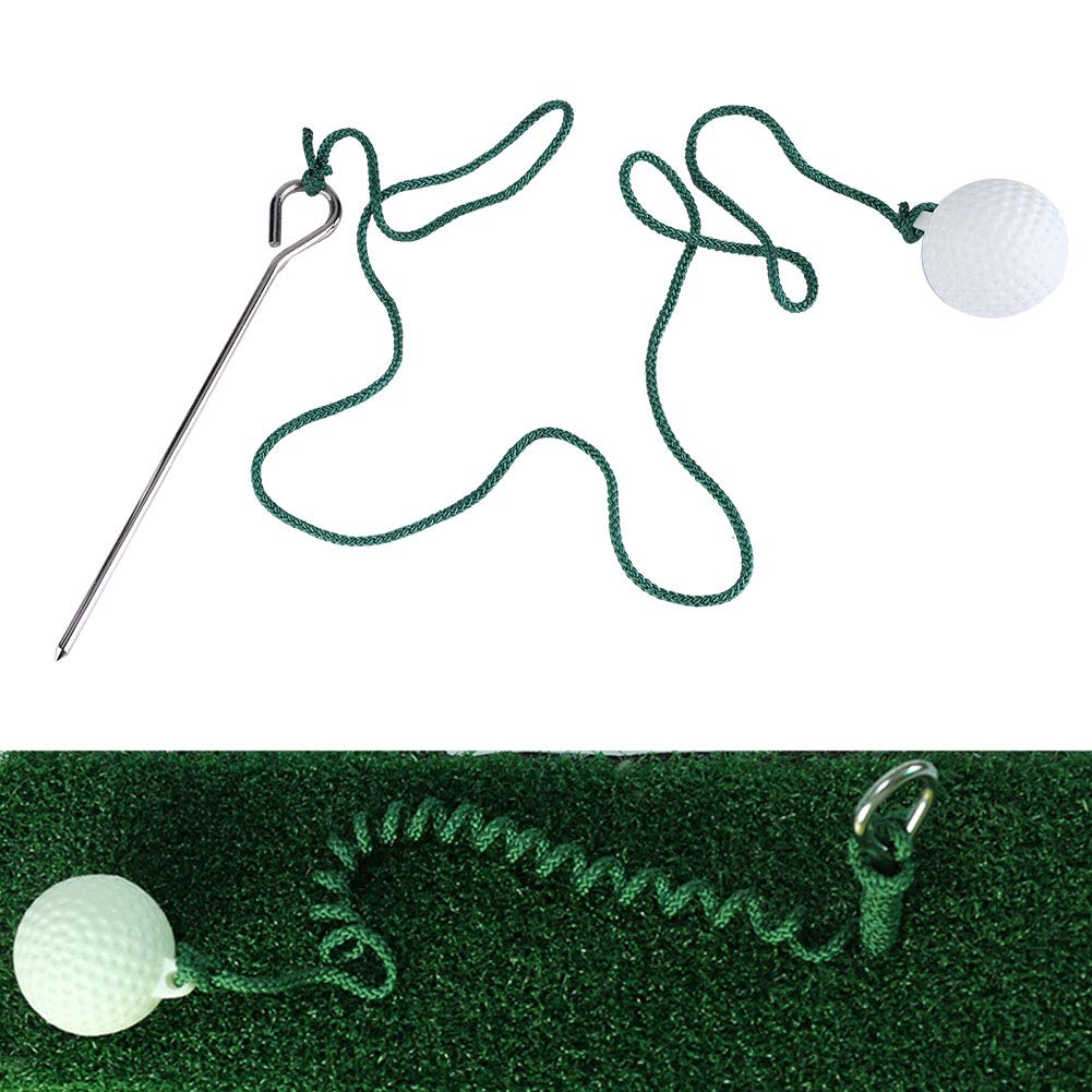 Golf Swing Training Ball with Rope - Durable Plastic Practice Golf Ball for Outdoor & Indoor Swing Drills | Perfect for Backyard, Driving Range & Golf Course Practice