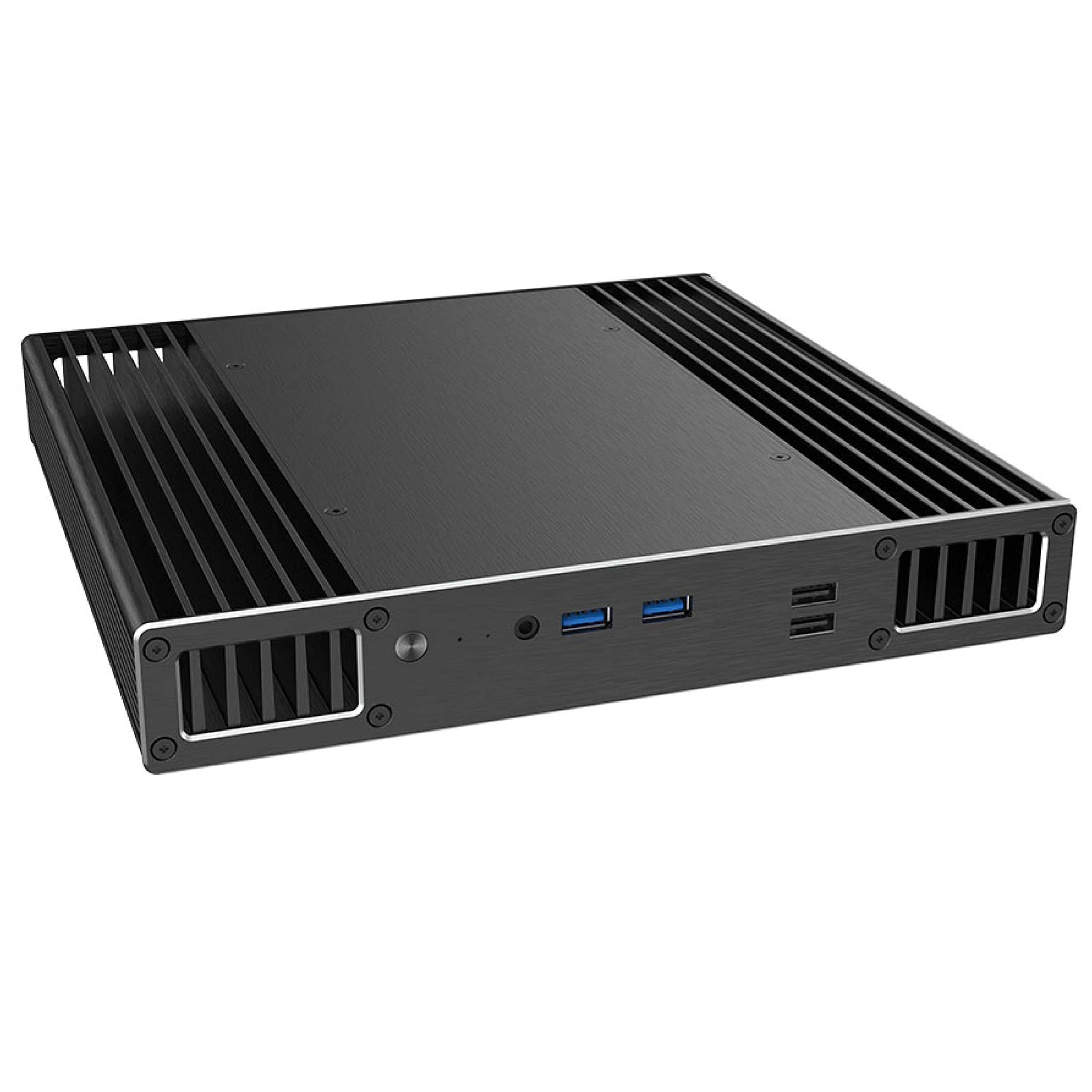 Akasa Plato WS Fanless Aluminum PC Case for Intel NUC 13/12/11 Pro (Arena/Wall Street/Tiger Canyon) - Low Profile Chassis with VESA Mount | Perfect for Home Theater, Office Workstations & Compact Gaming Rigs