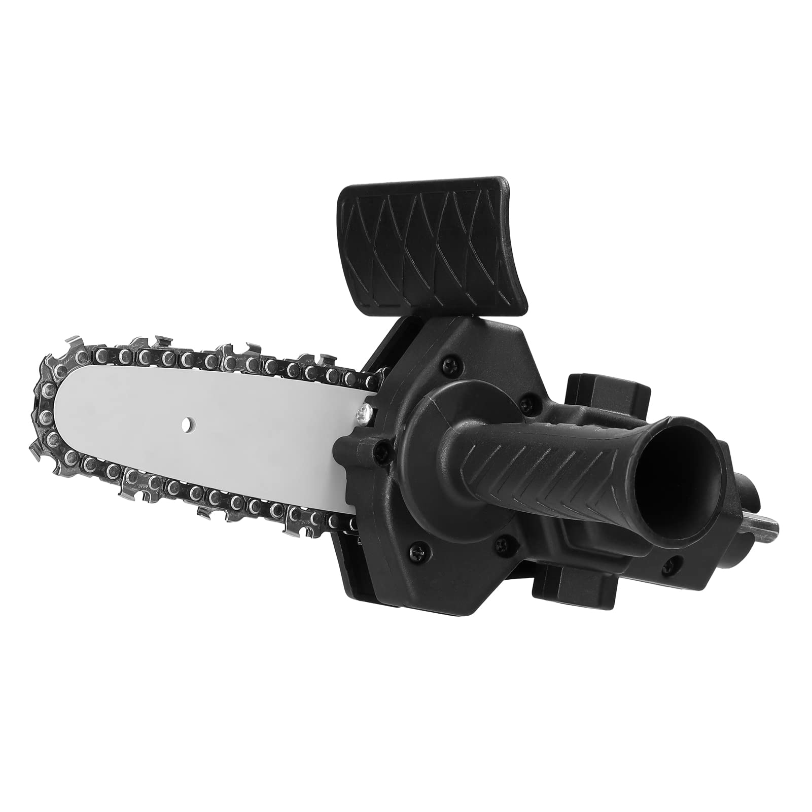4 Inch Electric Drill to Chainsaw Attachment - Convert Drill into Electric Chainsaw - Wood Cutting Tool Set for DIY Woodworking, Carpentry & Garden Pruning - Black Power Tool Accessory (Perfect for Tree Branch Trimming, Firewood Cutting & Home Improvement Projects)
