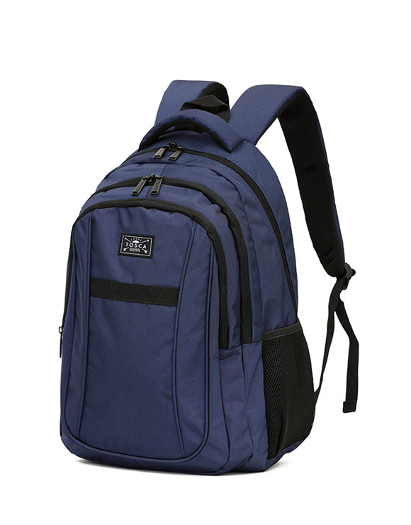 Tosca TCA936 35L Waterproof Travel Backpack for Men & Women - Navy Blue - Perfect for Hiking, Camping, School & Business Trips