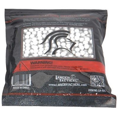 Lancer Tactical .20g Airsoft BBs - 1000 Round Seamless High-Performance Ammo for Outdoor Shooting & Target Practice