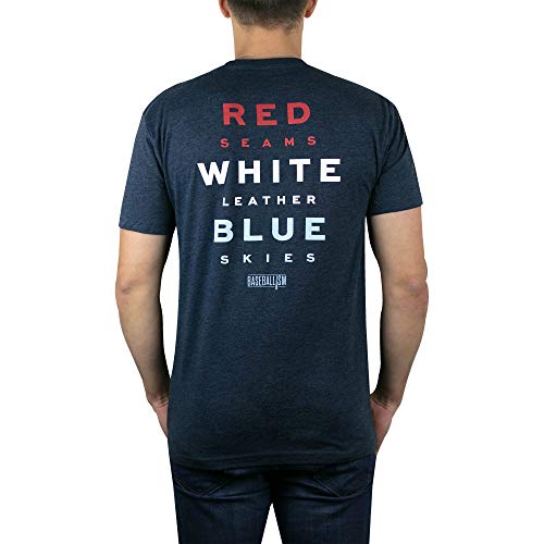 Baseballism Home Team Jersey - Patriotic Red, White & Blue Baseball Shirt for Men & Women | Perfect for Game Day, 4th of July & Team Spirit Events