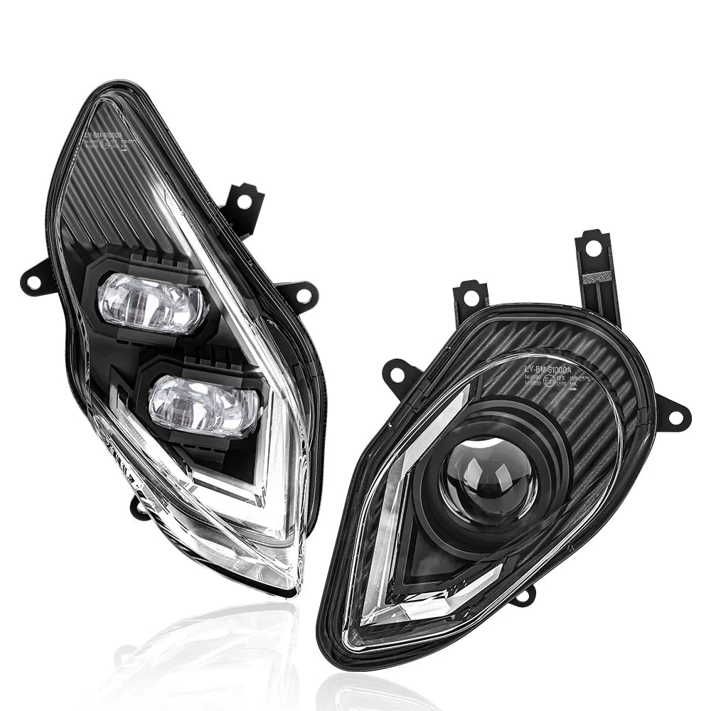BMW S1000RR 2015-2018 Full LED Headlight Assembly - E Mark Approved - High Performance Motorcycle Headlights for Night Riding & Enhanced Visibility