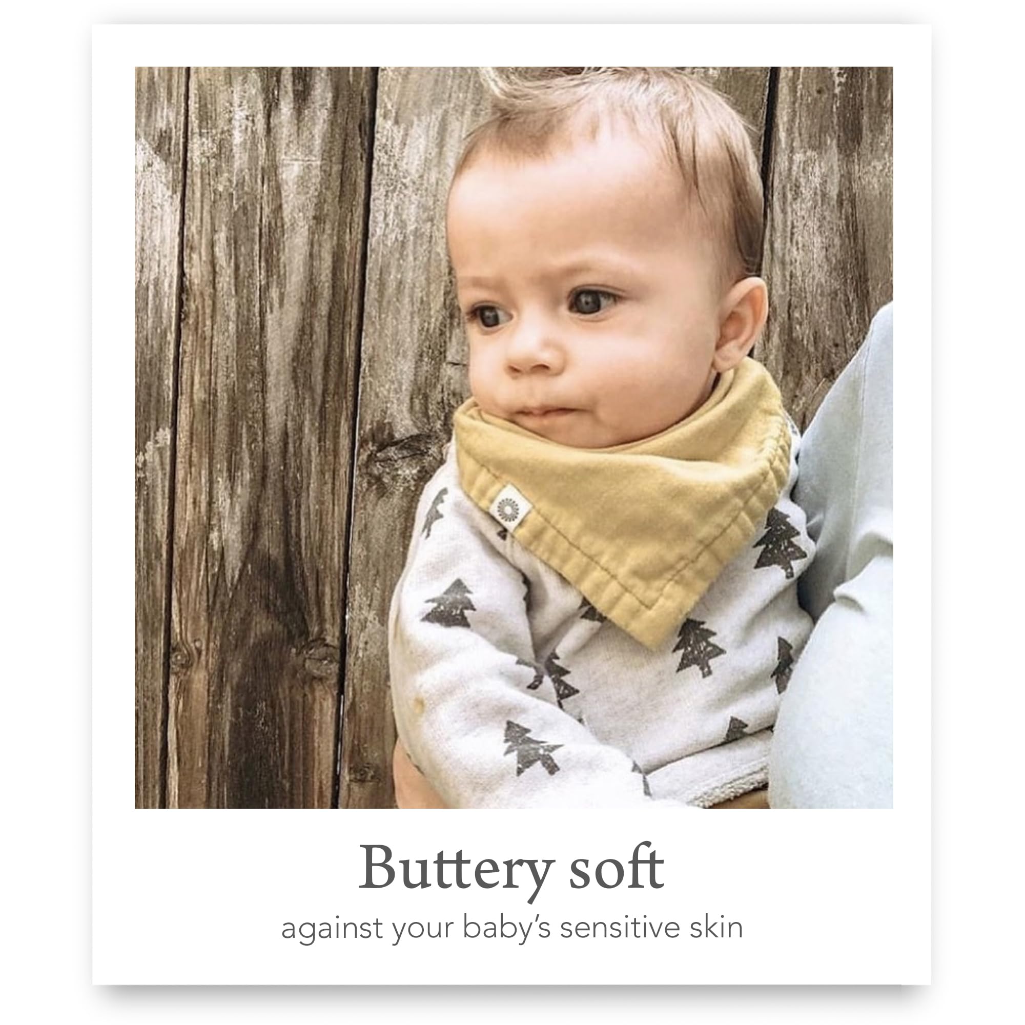 Premium Organic Baby Bandana Bibs - Soft 100% Cotton for Feeding & Play