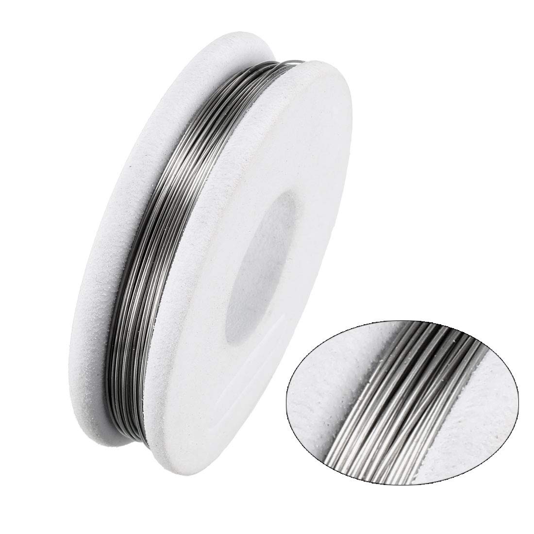 Heat Resistant 28 Gauge Wire Wrapping - 25ft Electronic Coil for DIY Heating Resistors, Circuits & Jewelry Making - Perfect for Electronics Projects, Home Repairs and Crafting