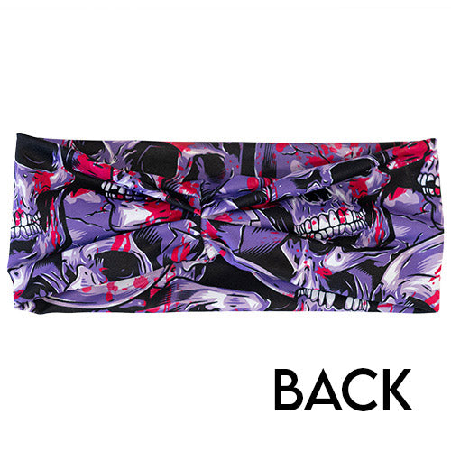 Toxic Skulls Headband - Gothic Punk Fashion Accessory for Women & Men | Perfect for Concerts, Halloween, and Rock Music Events