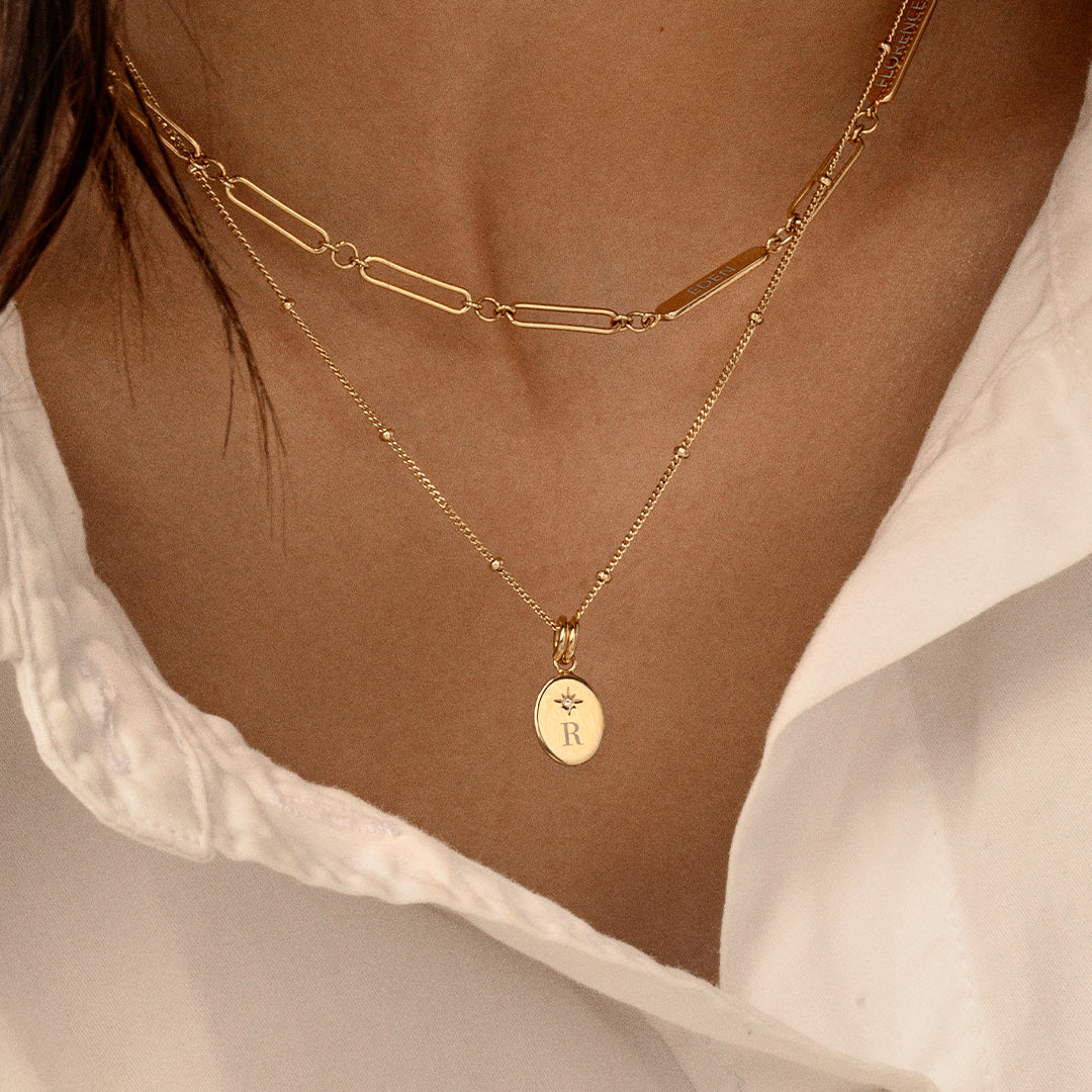 Etch Vida Personalized Name Necklace - Custom Engraved Jewelry for Women - Perfect Gift for Birthday, Anniversary & Valentine's Day