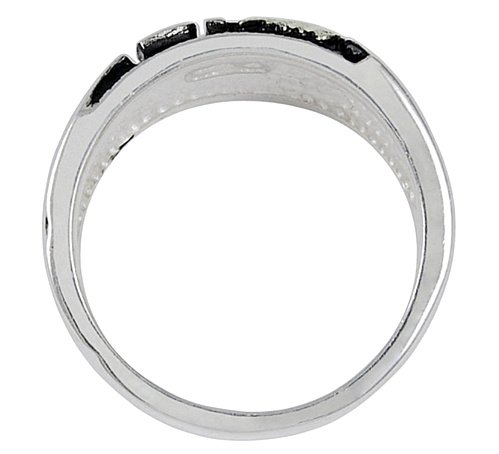 Antiqued Black Hills Gold Motif Ring for Men - Sterling Silver, 12k Green Gold & 12k Rose Gold - Perfect for Weddings, Anniversaries & Special Occasions