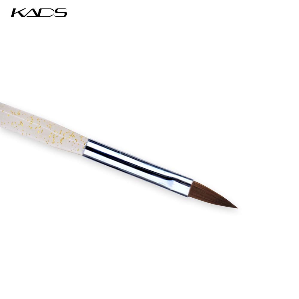 Professional KADS Acrylic Sable Brush Size 6# - Kolinsky Sable Hair for Flawless Nail Art - Perfect for Acrylic Nails, Gel Extensions & Salon Professionals