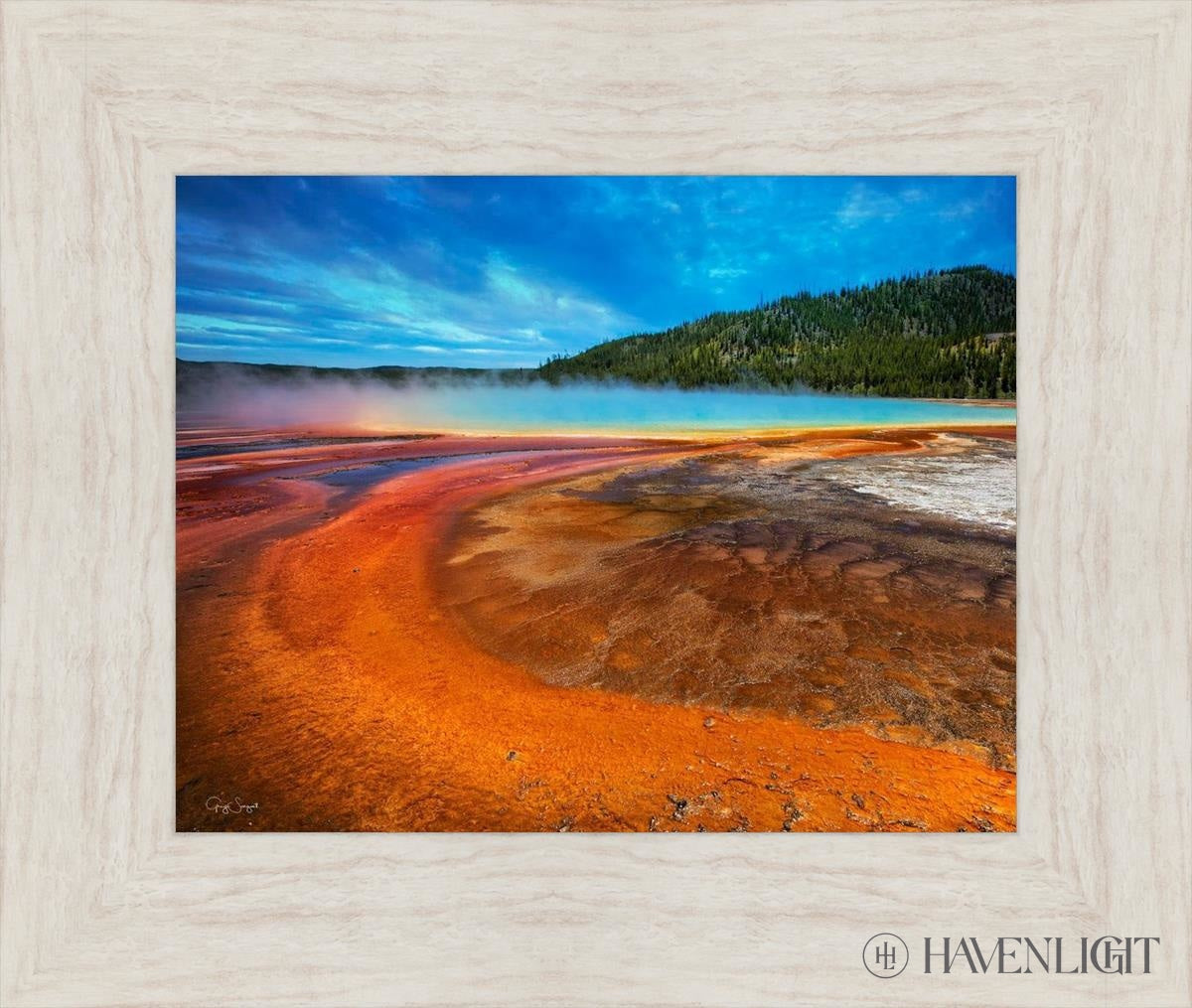 Grand Prismatic Art Print by Greg Sargent - Stunning Nature Landscape Wall Decor for Home, Office & Gallery