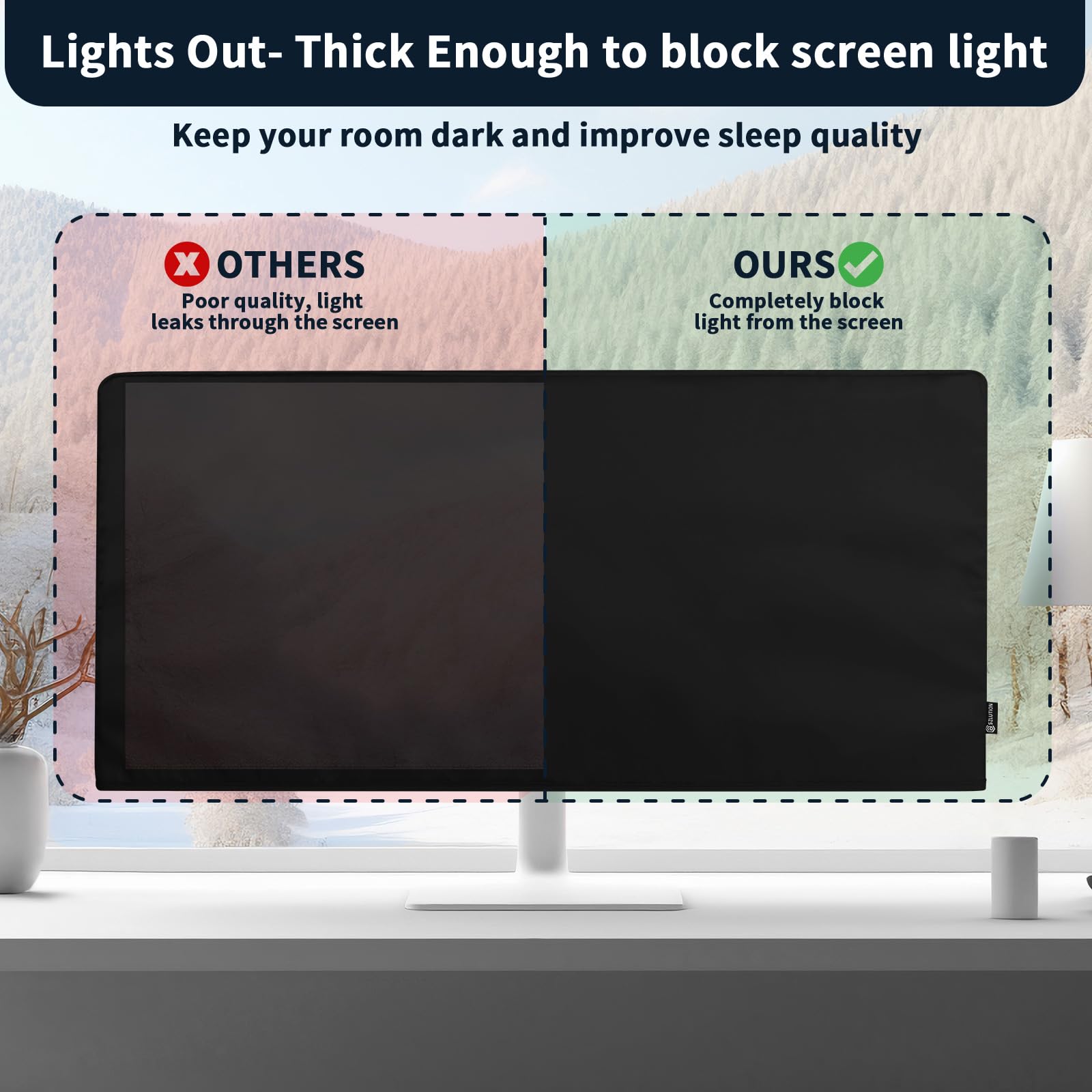 29-30 Inch UltraWide Monitor Dust Cover - Anti-Static PC Screen Protector for 21:9 Curved Displays (Fits Sceptre 30