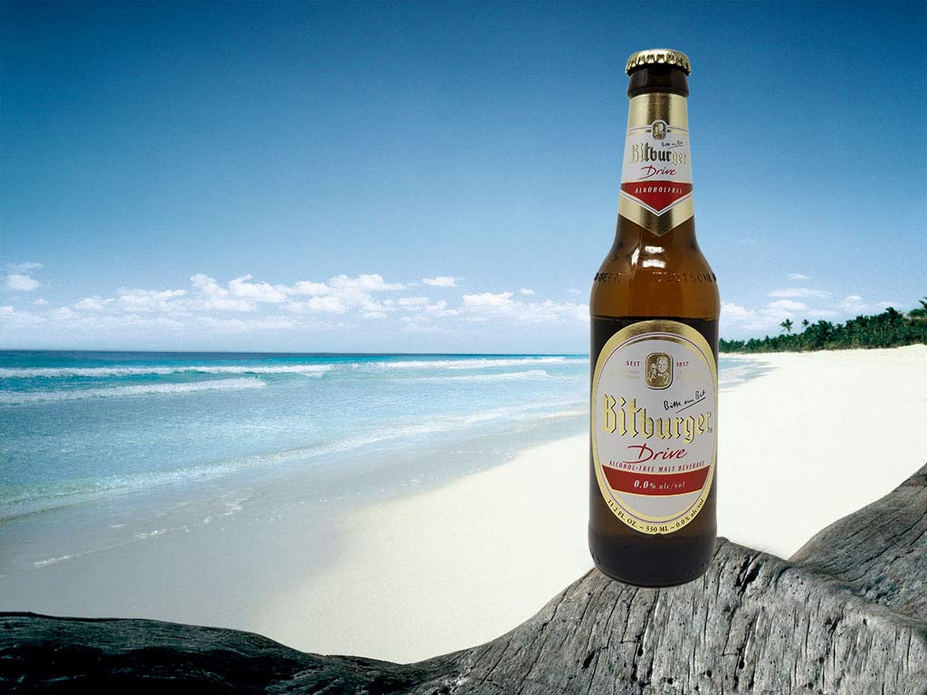 Bitburger Drive Zero Non-Alcoholic Malt Beer - 24 Pack of 11.2 fl oz Glass Bottles | Alcohol-Free German Lager | Perfect for Parties, BBQs & Healthy Lifestyle | Great Gift for Beer Lovers