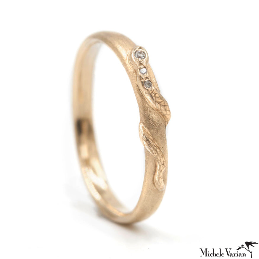 Diamond Slither Ring for Women - Elegant Snake Design Fashion Jewelry - Perfect for Parties, Weddings & Everyday Wear