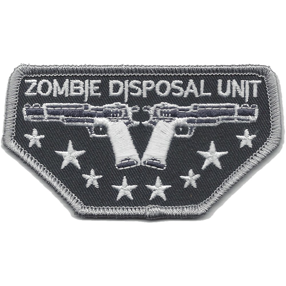 Zombie Disposal Unit Patch - Embroidered Military Style Badge for Tactical Gear, Jackets & Backpacks | Perfect for Halloween Costumes, Cosplay & Survival Game Accessories