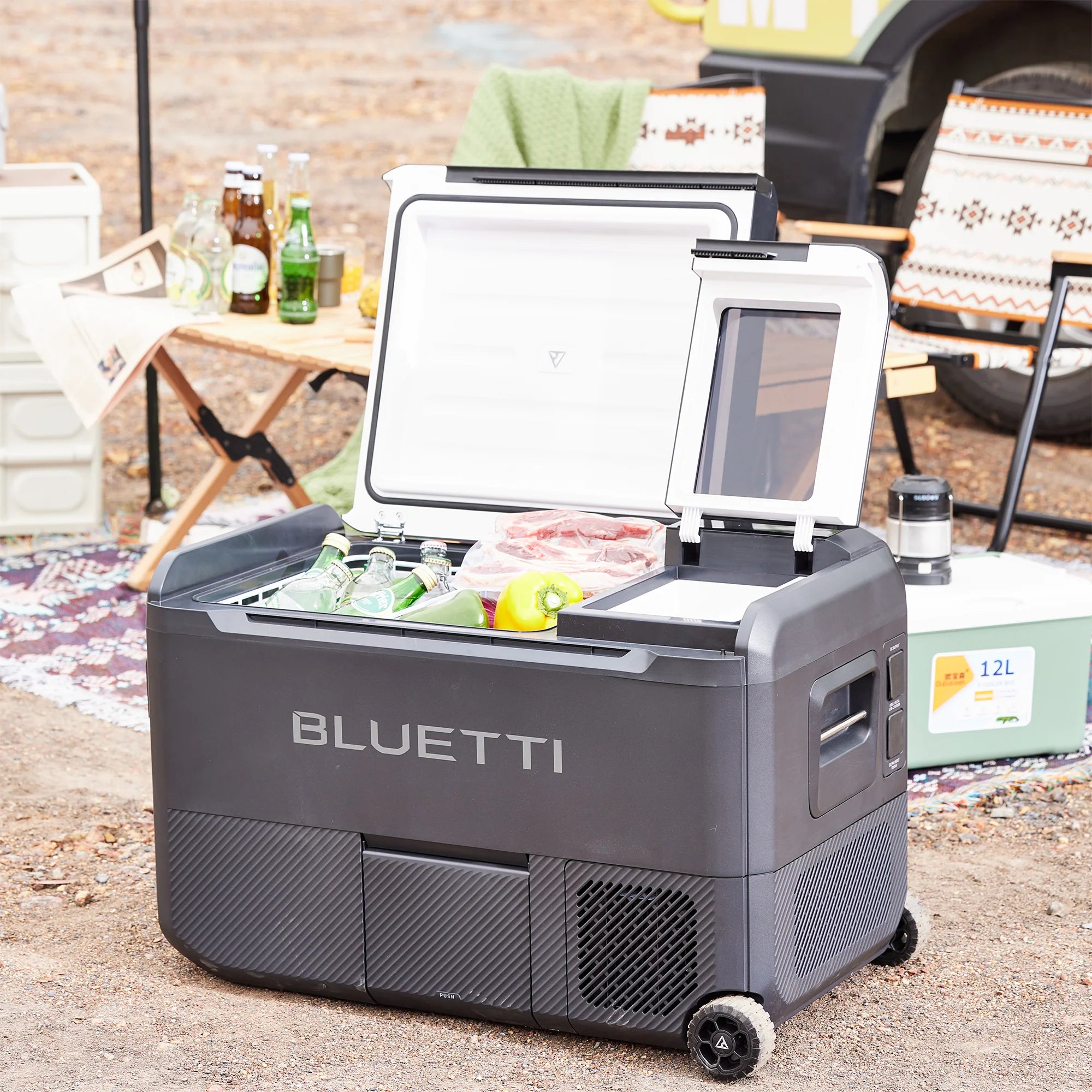 BLUETTI MultiCooler Portable Refrigerator - 12V/120V Car & Home Use, 30QT Capacity for Camping, Travel, Road Trips & Outdoor Adventures