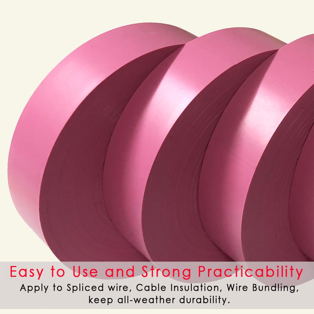 Pink Electrical Tape 66ft x 3/4