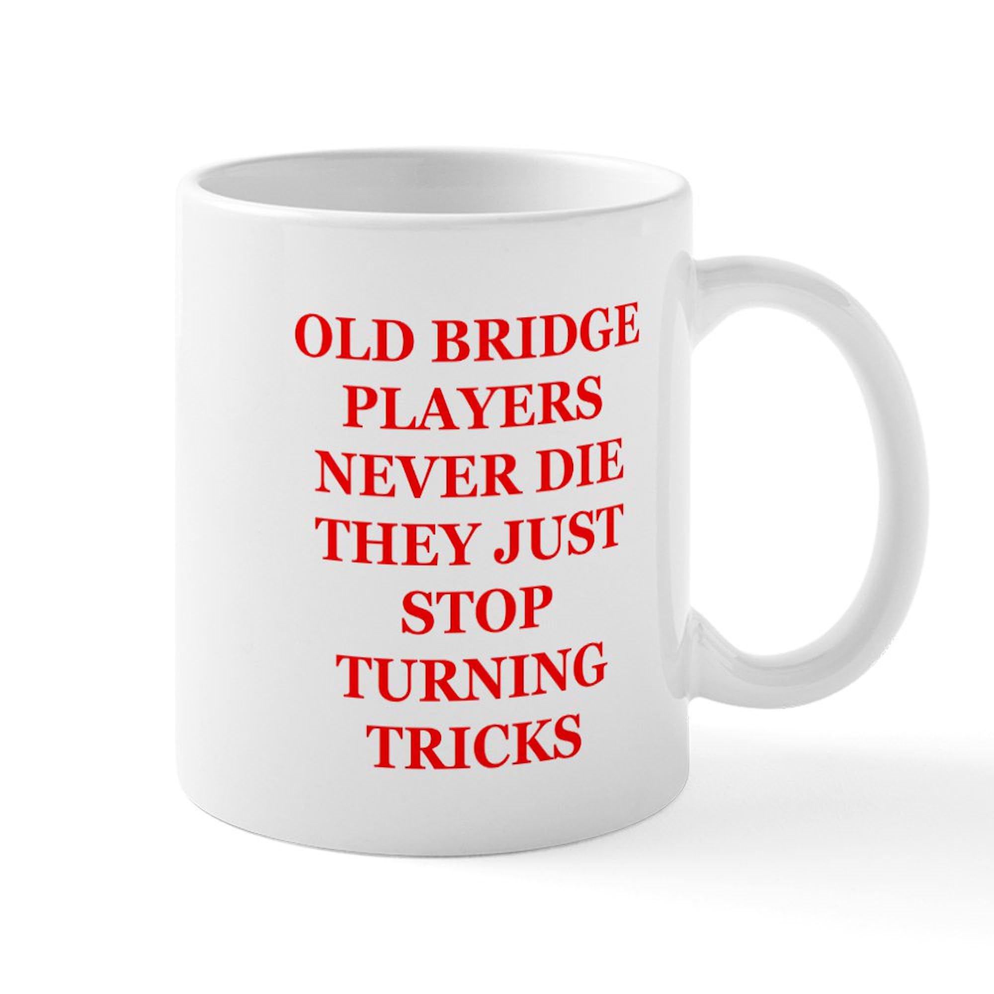 11 oz (325 ml) Ceramic Coffee Mug for Duplicate Bridge - Perfect for Bridge Players, Tea or Coffee Lovers - Great Gift for Game Nights & Relaxing at Home