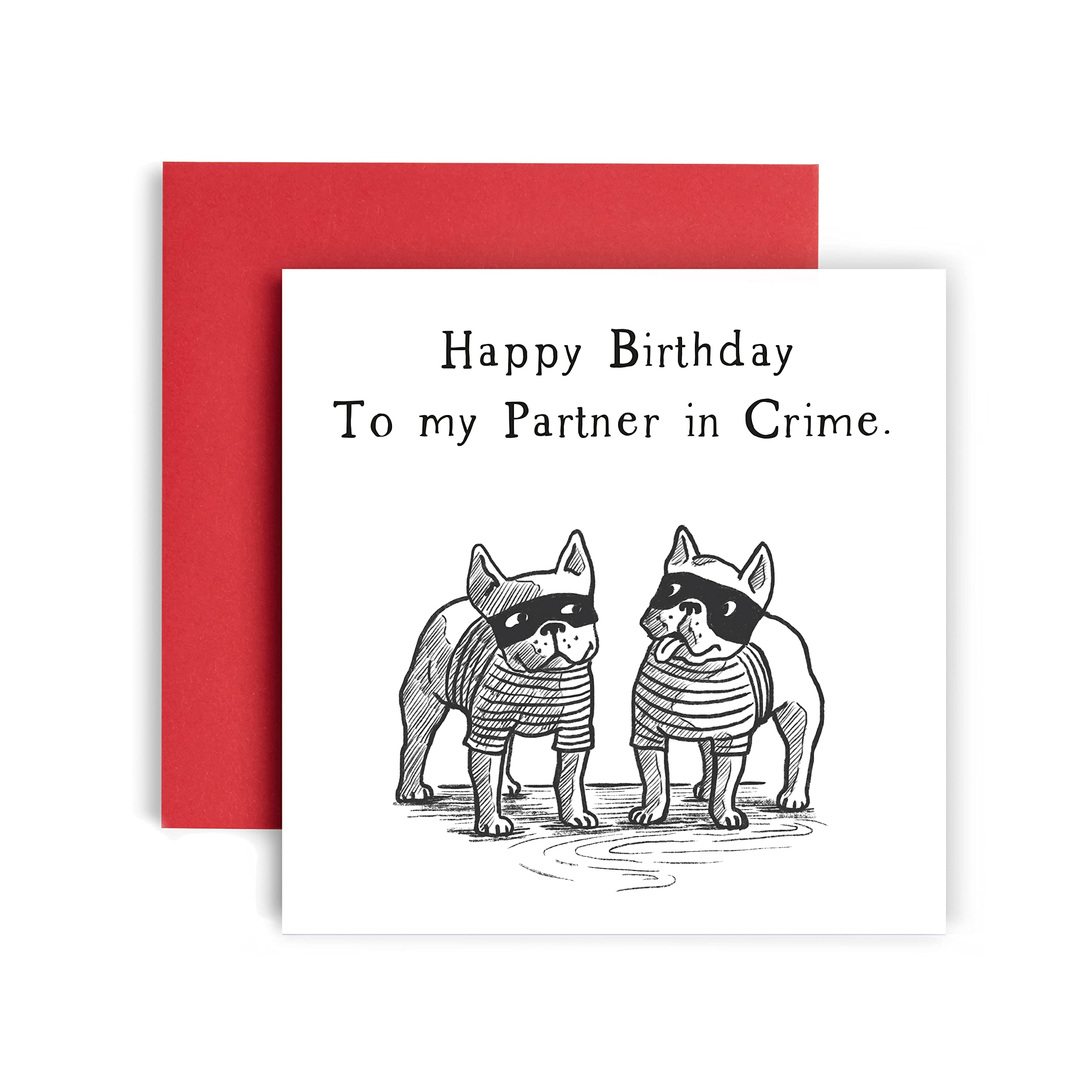 Huxters Birthday Cards for Her - Funny & Sweet Partner in Crime Gifts - Best Friend, Mum, Sister, Auntie Cards with Sentimental Quotes - 148mm - Perfect for Birthdays, Anniversaries & Special Occasions