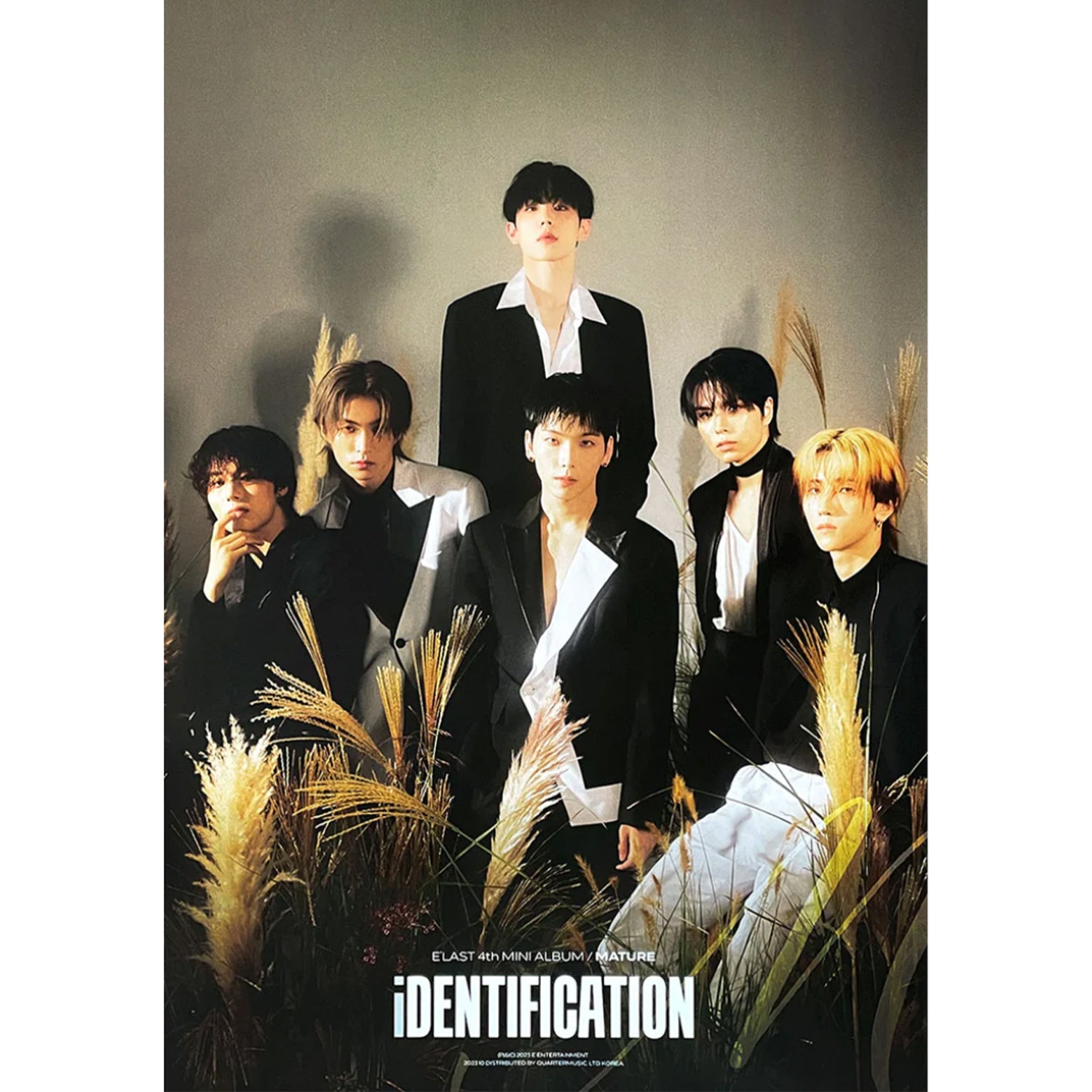 E'LAST 4th Mini Album 'IDENTIFICATION' Official Poster - Kpop Merchandise for Fans, Room Decor, and Gift Ideas