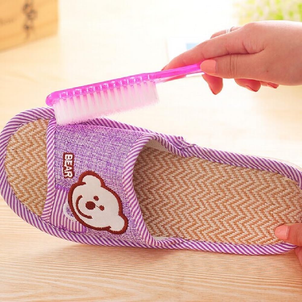 A2K Zone Nail Cleaning Brush - 2 Pack Multi-Color Dust Removal Brush for Home Cleaning, Clothes Washing & Manicure Tools | Perfect for Household Cleaning, Laundry Care & Nail Salon Use