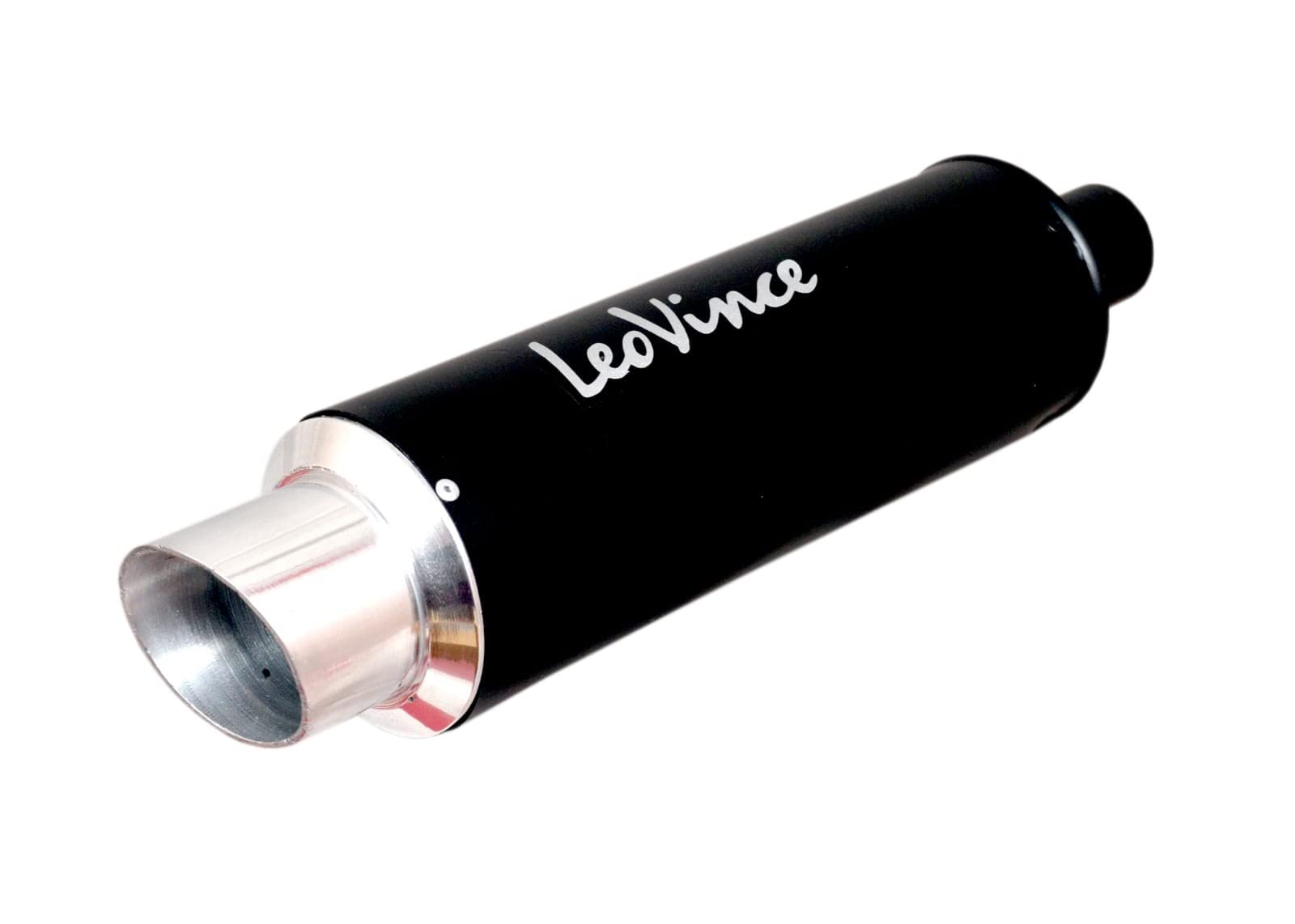Leo Vince Universal Motorcycle Exhaust Silencer - High Performance Muffler for Street, Sports Bikes & Scooters (Black) | Perfect for Urban Commuting & Performance Riding