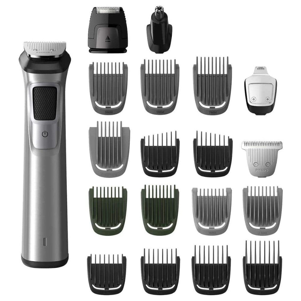 PHILIPS MG7790/18 Multigroom Series 7000 Men's Grooming Kit - 23-in-1 Beard Trimmer, Hair Clipper & Body Shaver for Professional Styling at Home or Travel