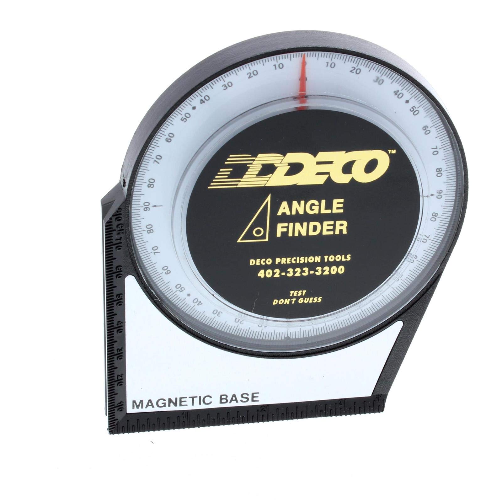 Precision Angle Finder Tool - 4.14 Inch Diameter Measuring Instrument for Woodworking, Metalworking & DIY Projects