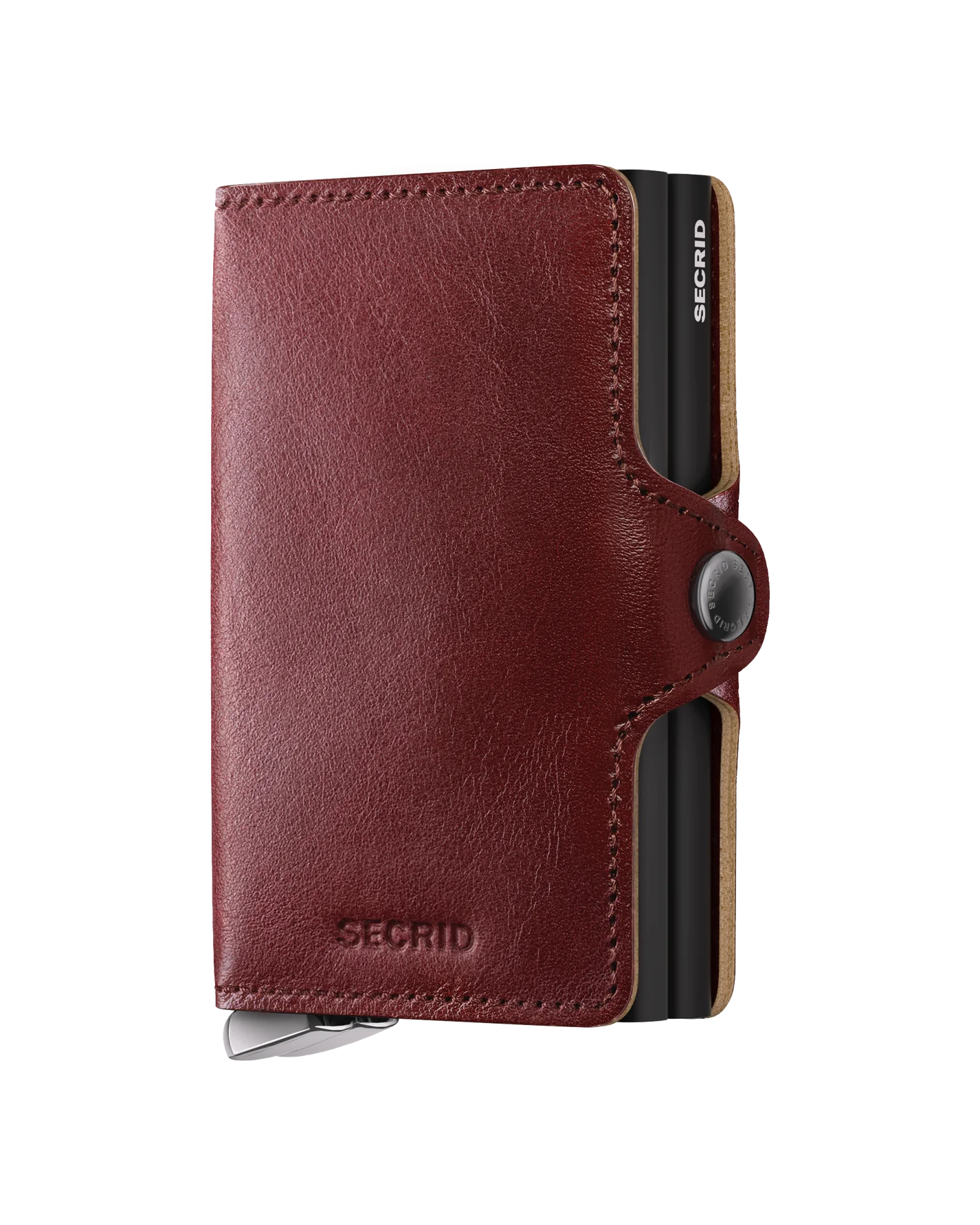 SECRID Premium Twinwallet in Basco Brown - RFID Blocking Leather Wallet for Men & Women - Perfect for Travel, Business & Everyday Use