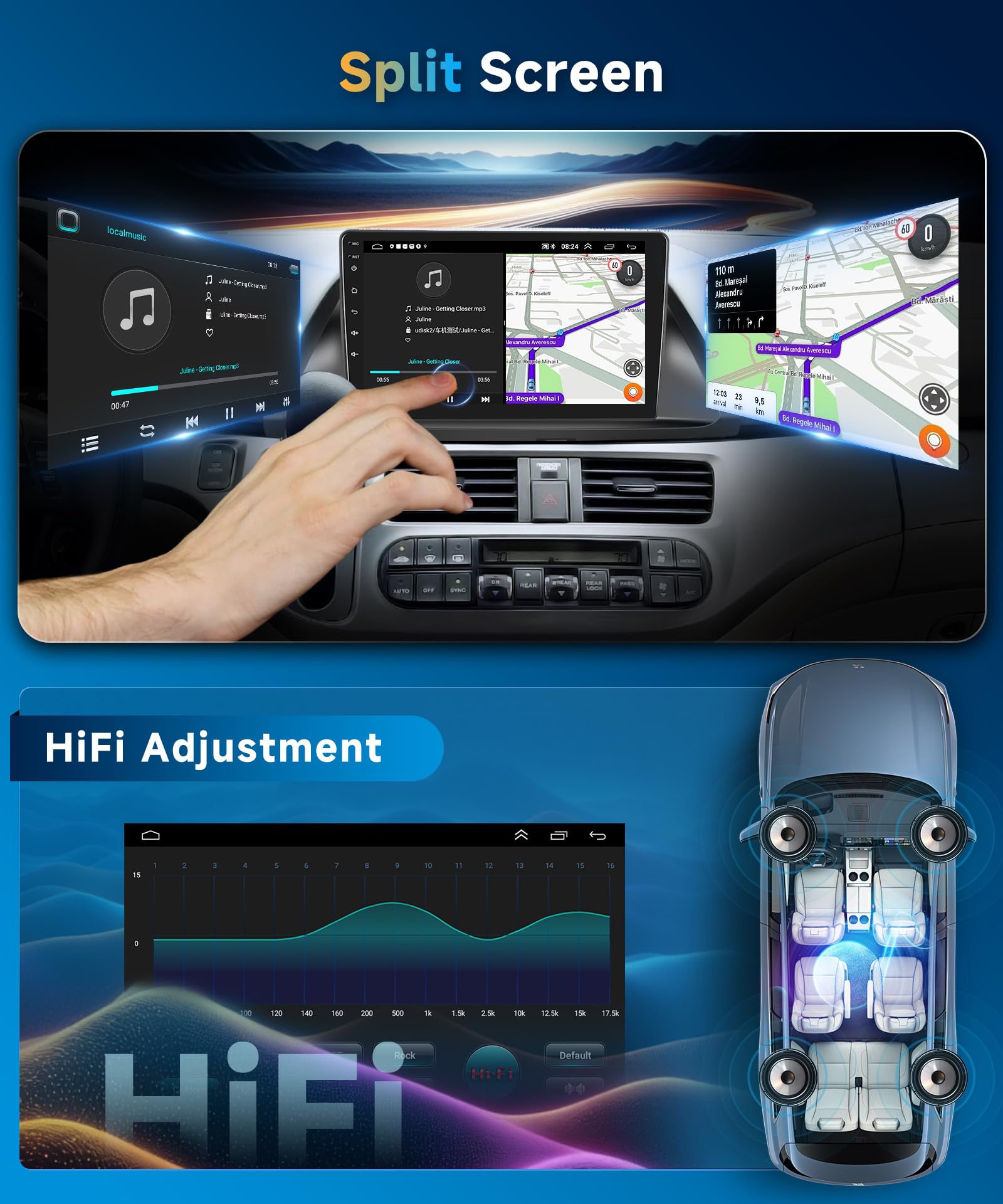 2005-2010 Honda Odyssey Android Car Stereo - 10.1