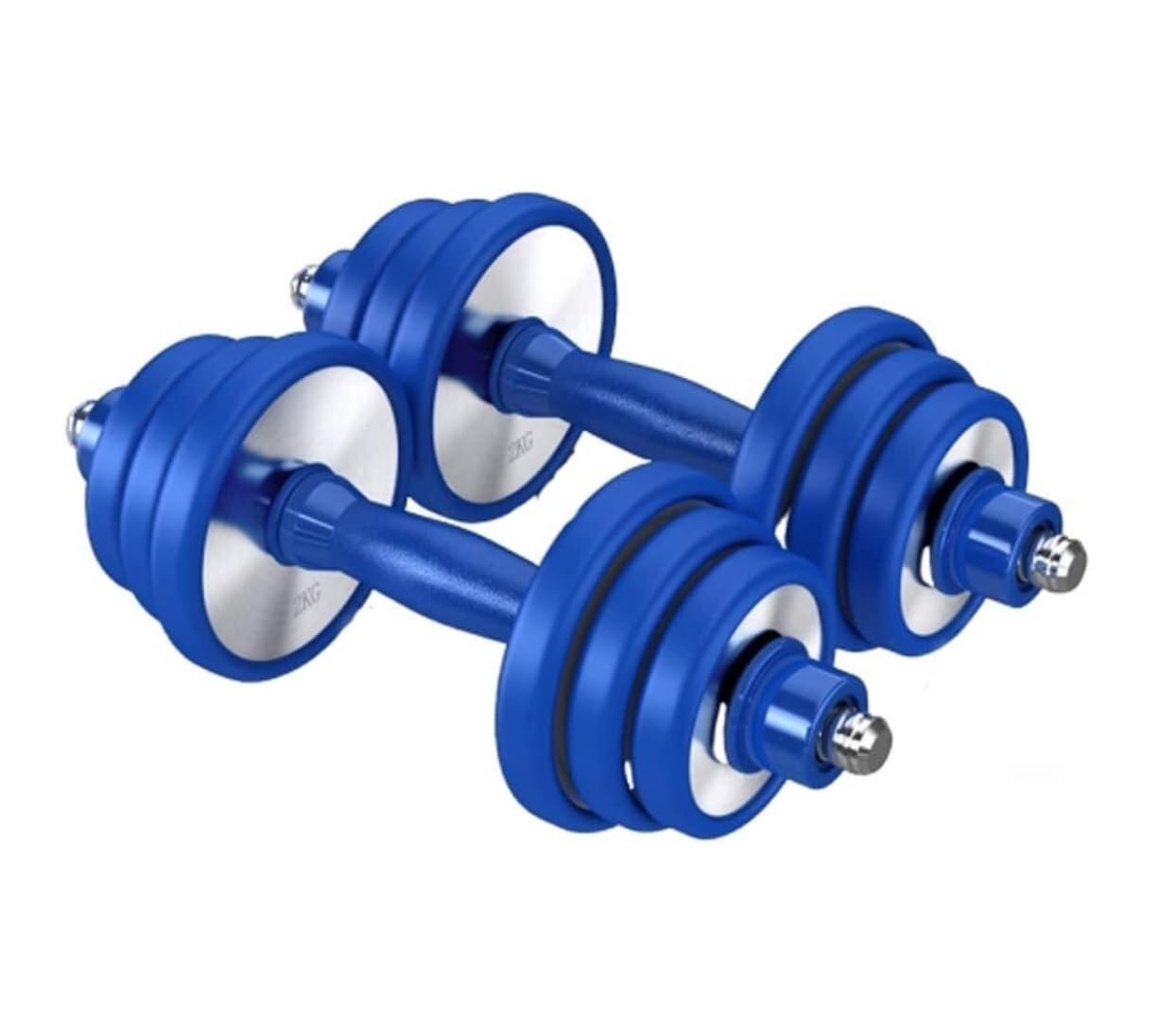 Adjustable Stainless Steel Dumbbell Set for Home Gym - 30kg Weightlifting Equipment for Strength Training & Fitness Workouts - Perfect for Home Exercise, Muscle Building & CrossFit Training