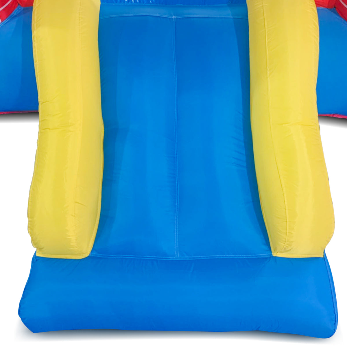 Bouncefort Mini Inflatable Castle for Kids - Portable Bouncy House with Air Pump - Perfect for Indoor/Outdoor Birthday Parties, Backyard Play & Family Gatherings