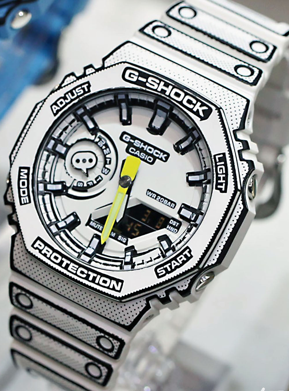 CASIO G-Shock GA-2100MNG Manga Theme Analog-Digital Watch - Japanese Made JDM - Durable Sports & Streetwear Accessory for Men