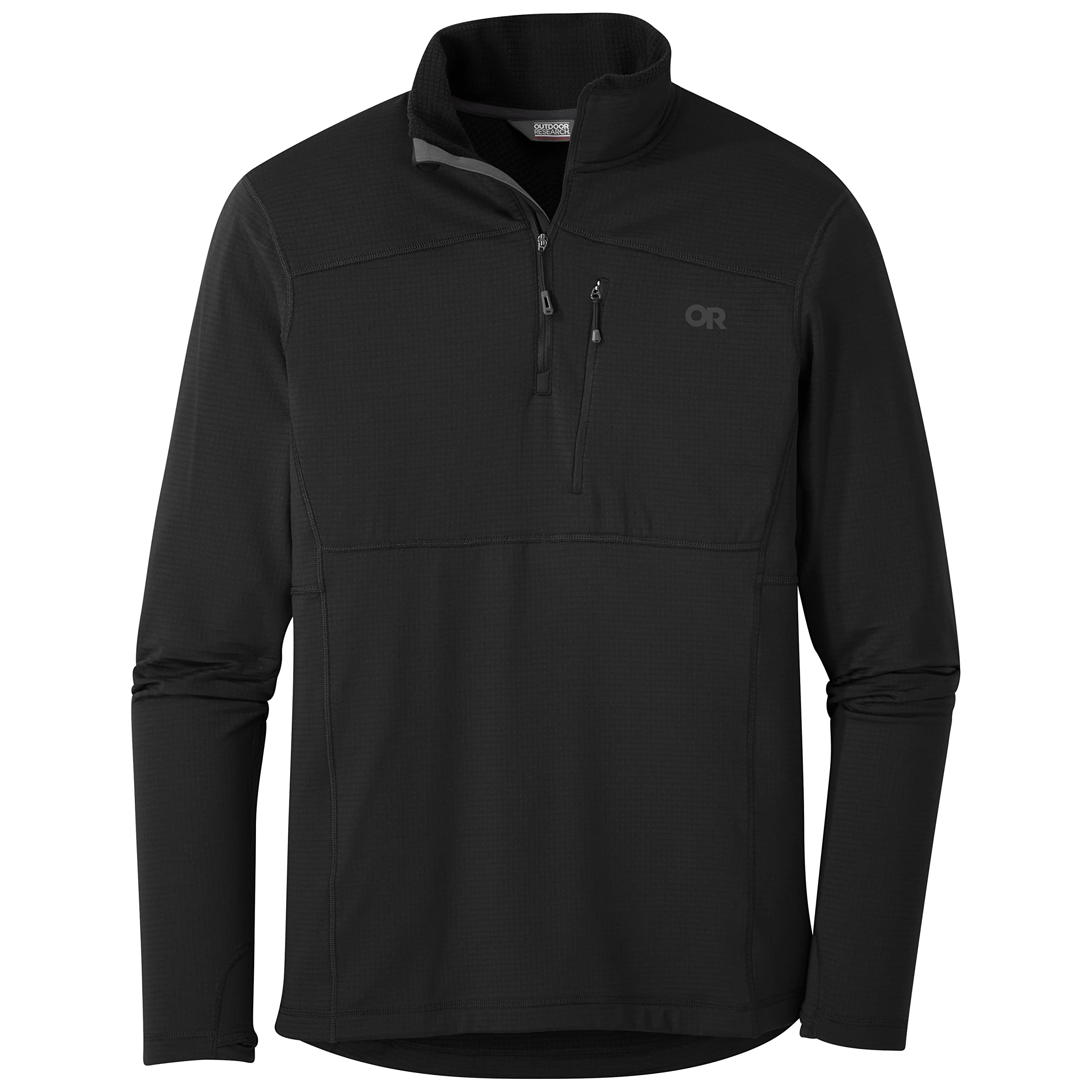 Outdoor Research Men's Vigor Quarter Zip Fleece Pullover - Lightweight Thermal Base Layer for Hiking, Camping & Winter Sports